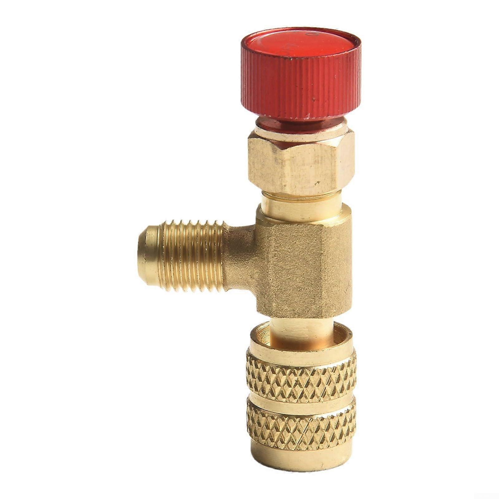Brass Refrigeration Adapter for R22 to R410 Conversion, Durable Material, Secure Connections, Maintenance Tool