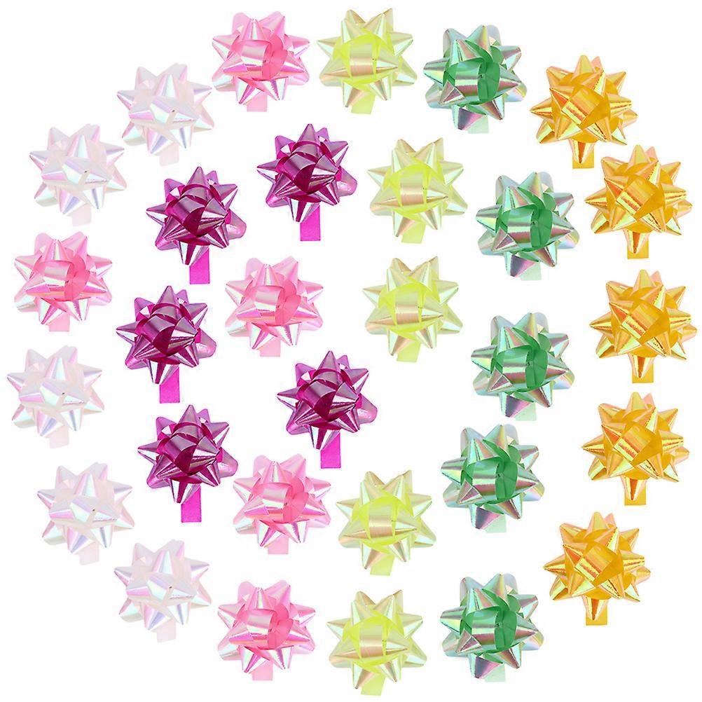 Gift Bows Pull Flower for Gift Decoration 120Pcs PP Material Assorted Color