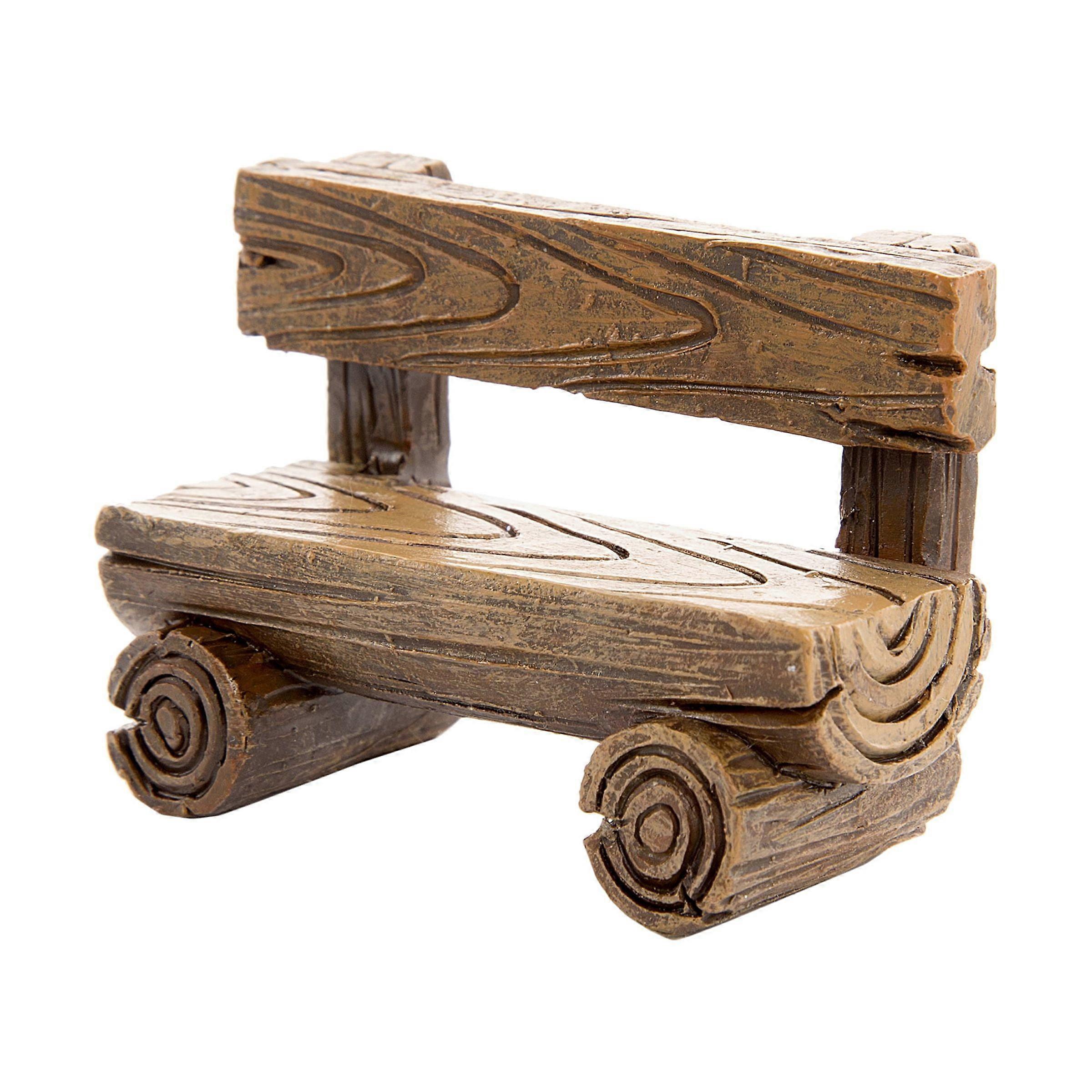 Simple Resin Loglike Fairy Garden Bench