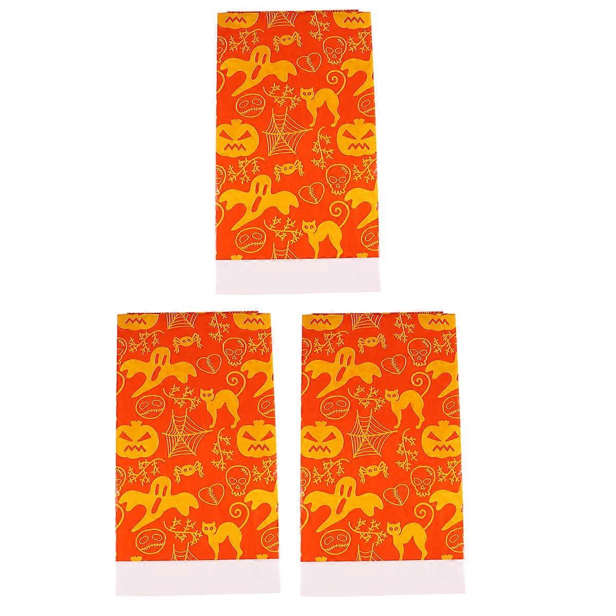 Halloween Party Tablecloth Protect for 9Pcs Disposable Table Cover