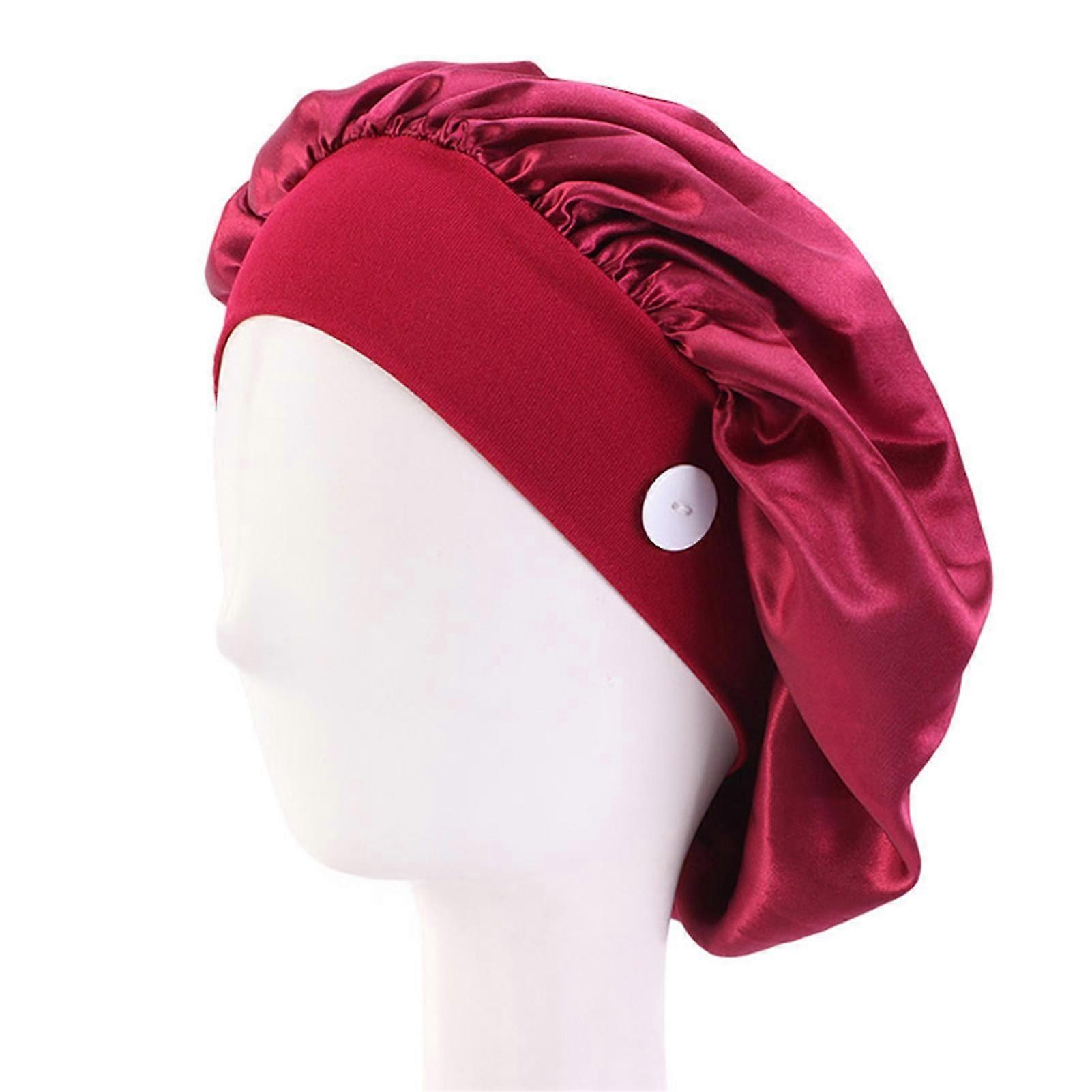 Hats Unisex Solid Color Polyester Adjustable Bouffant Cap For Working