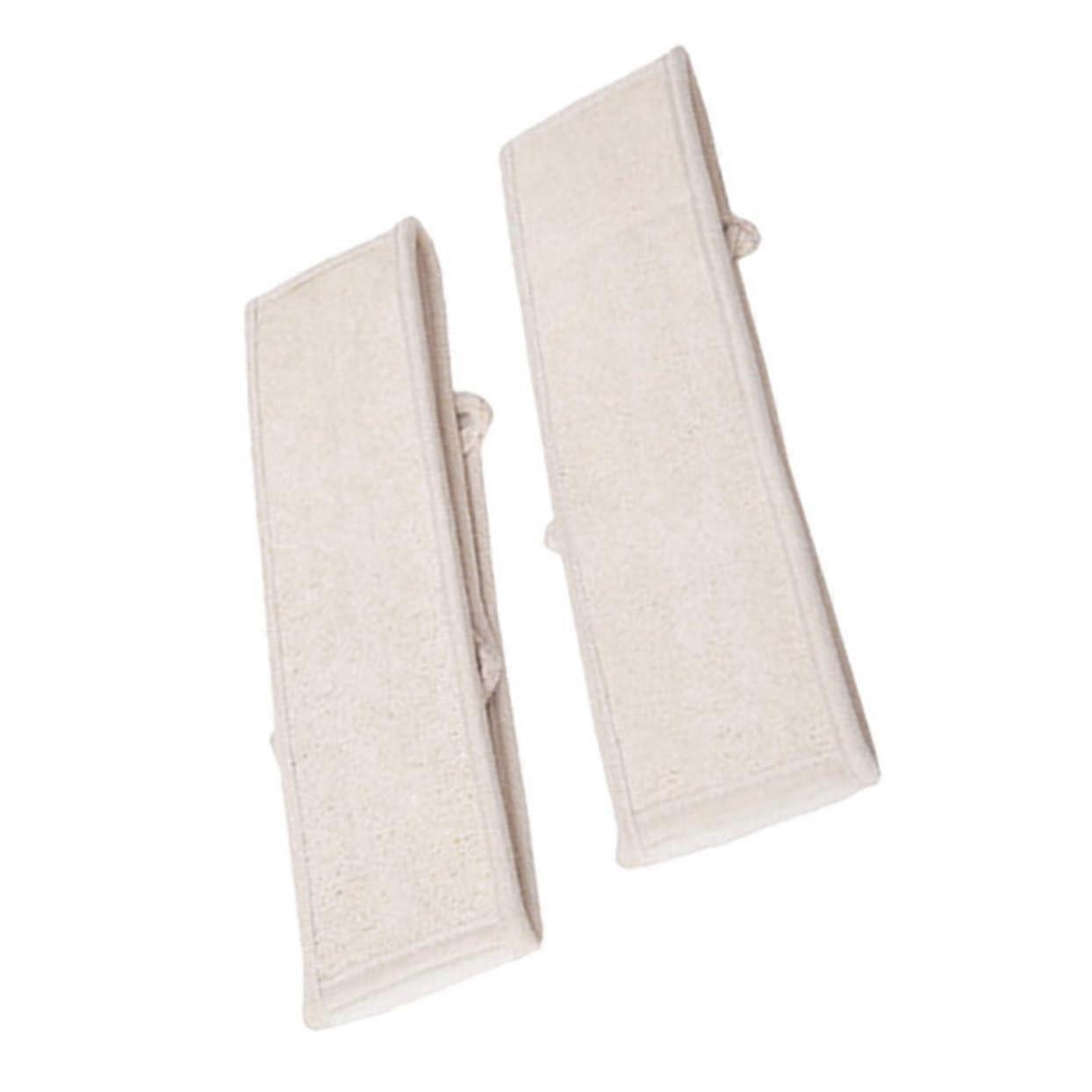 Loofah Back Scrubber with Long Handle and Drawstring Grip for Shower Exfoliation, 2 Pack
