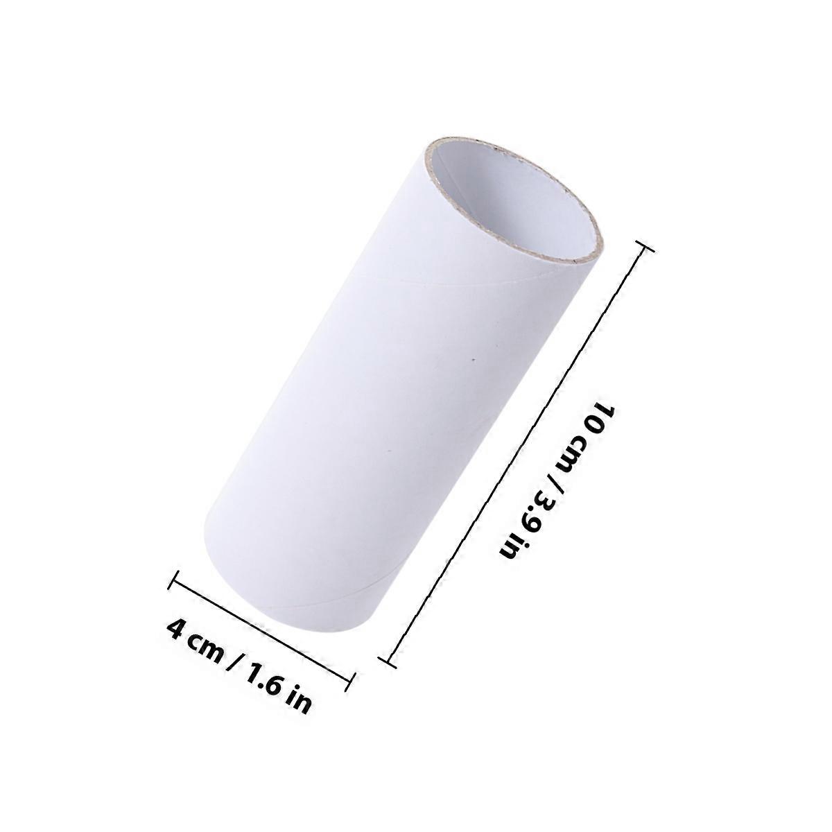 Thin Craft Tubes Paper Roll Tubes Art Class Students Recyclable White 15Pcs