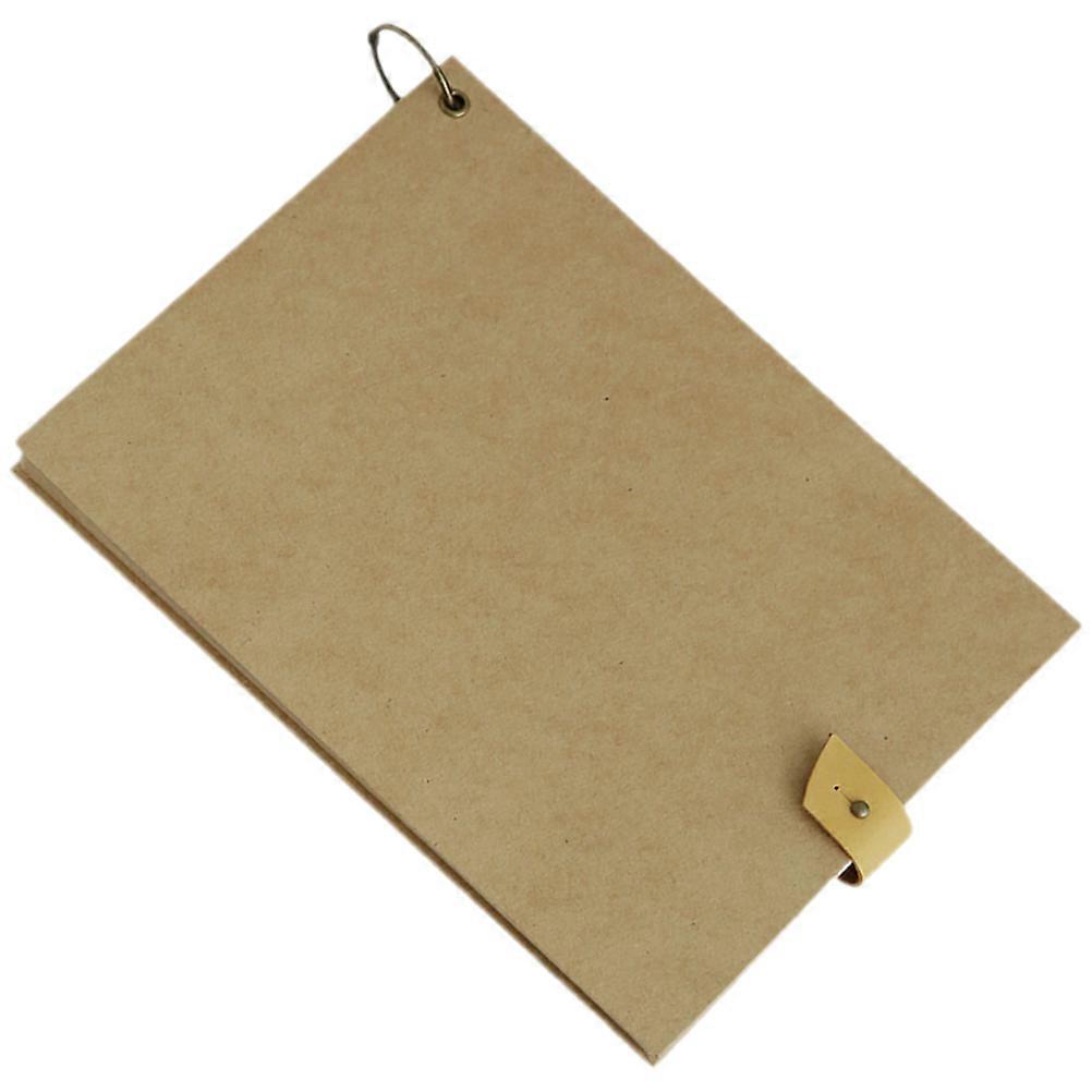 Cowhide Notebook Vintage Diary Notebook with Schedule Notepad Travel Notepad