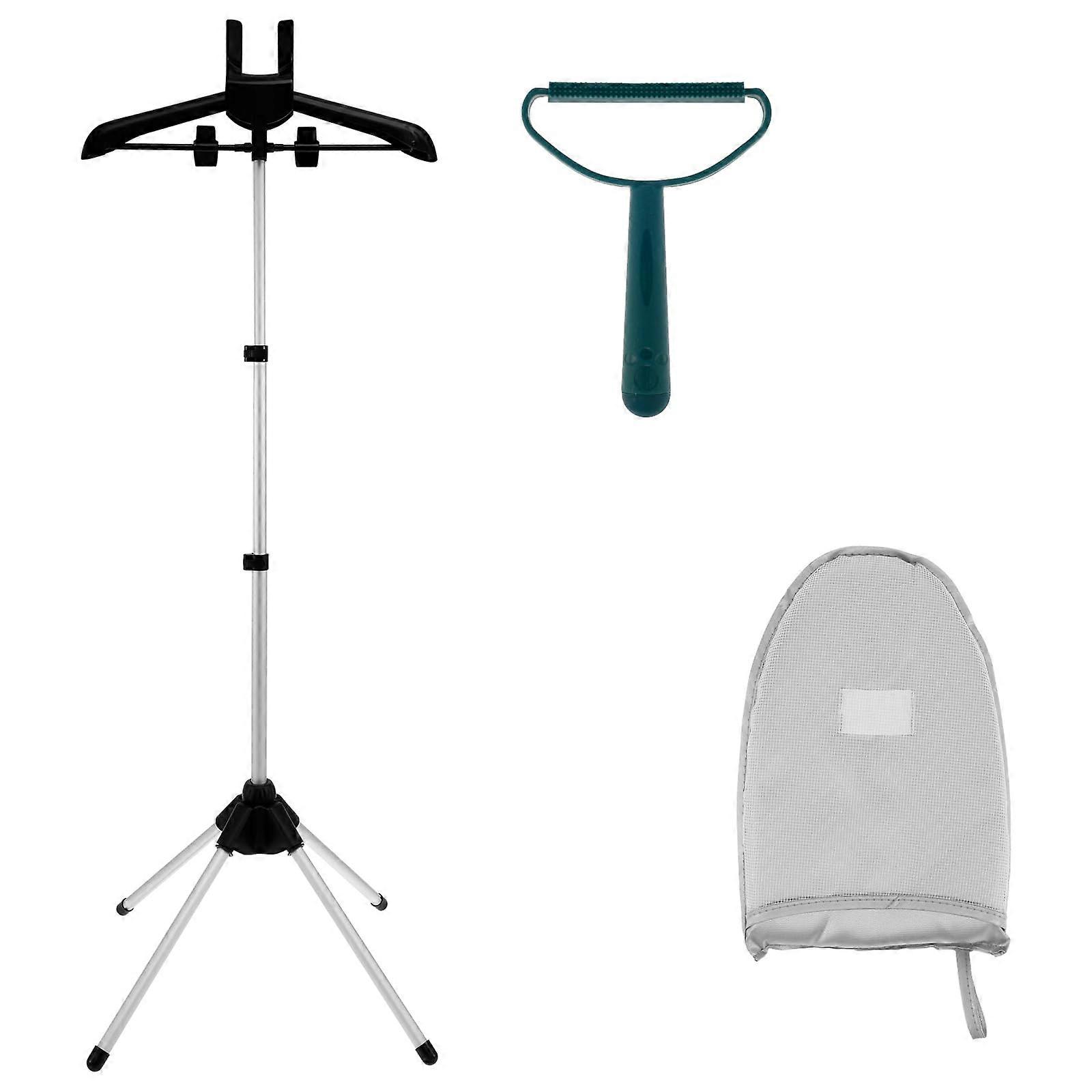 Adjustable Height Garment Steamer Stand with 360 Rotating Foldable Hanger for All Clothes