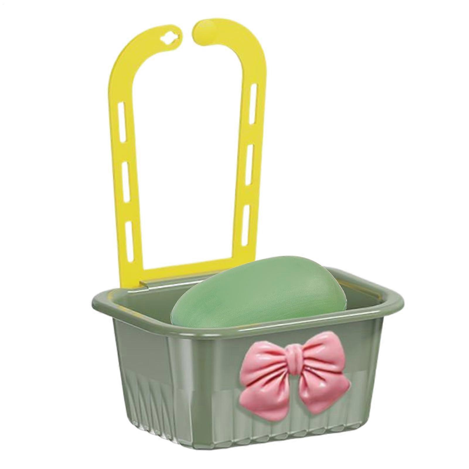 Kitchen Sink Strainer Basket with Quick Water Draining, Stable Bracket, Versatile Fit, Green