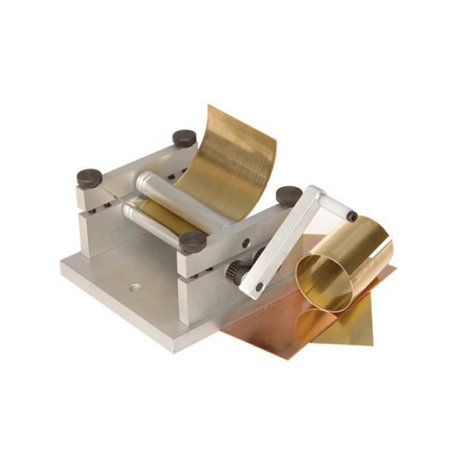 Manual Metal Rolling Machine for DIY Soft Sheet and Precision Tube Bending Adjustable Mini Roller