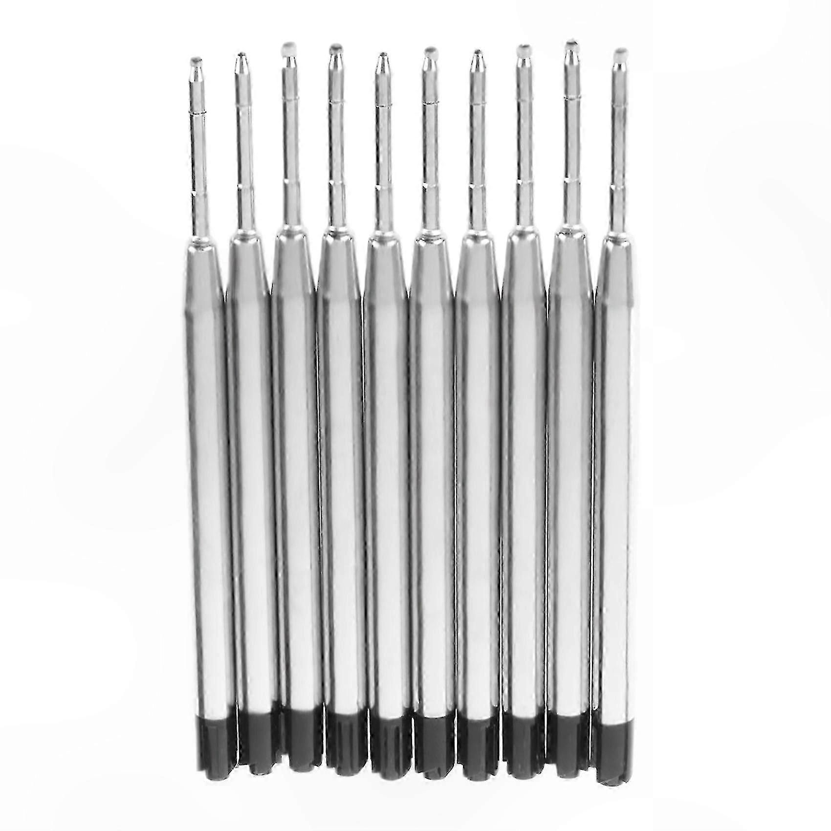Fine Point Black Ballpoint Pen Refills, Medium Tip, Pack of 10