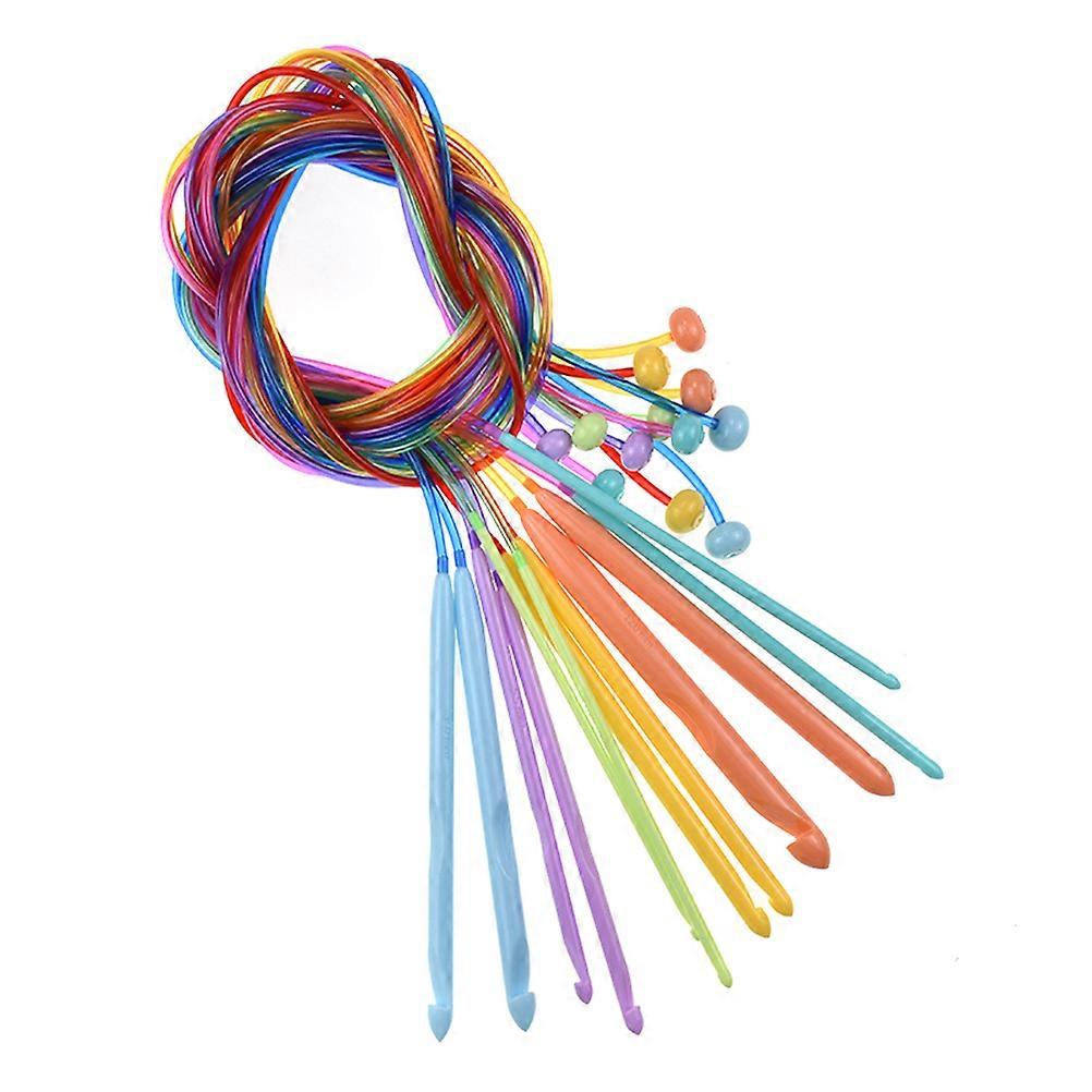 Crochet Tool Bamboo Circular Knitting Needles Set for DIY Weaving 12Pcs