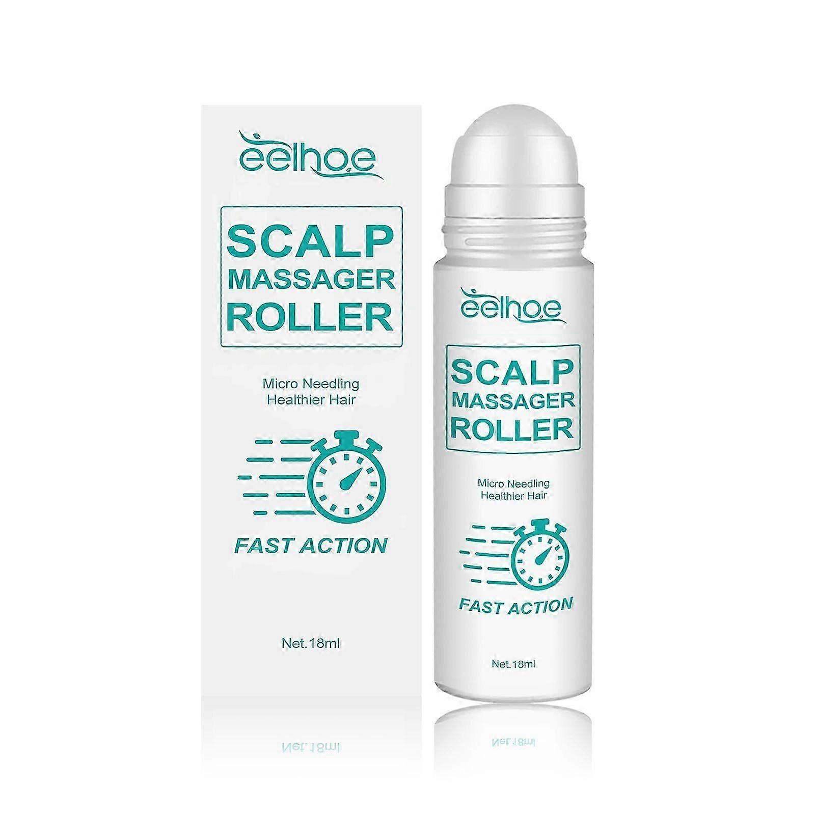 Revitalizing Scalp Massager Roller with Grape Seed