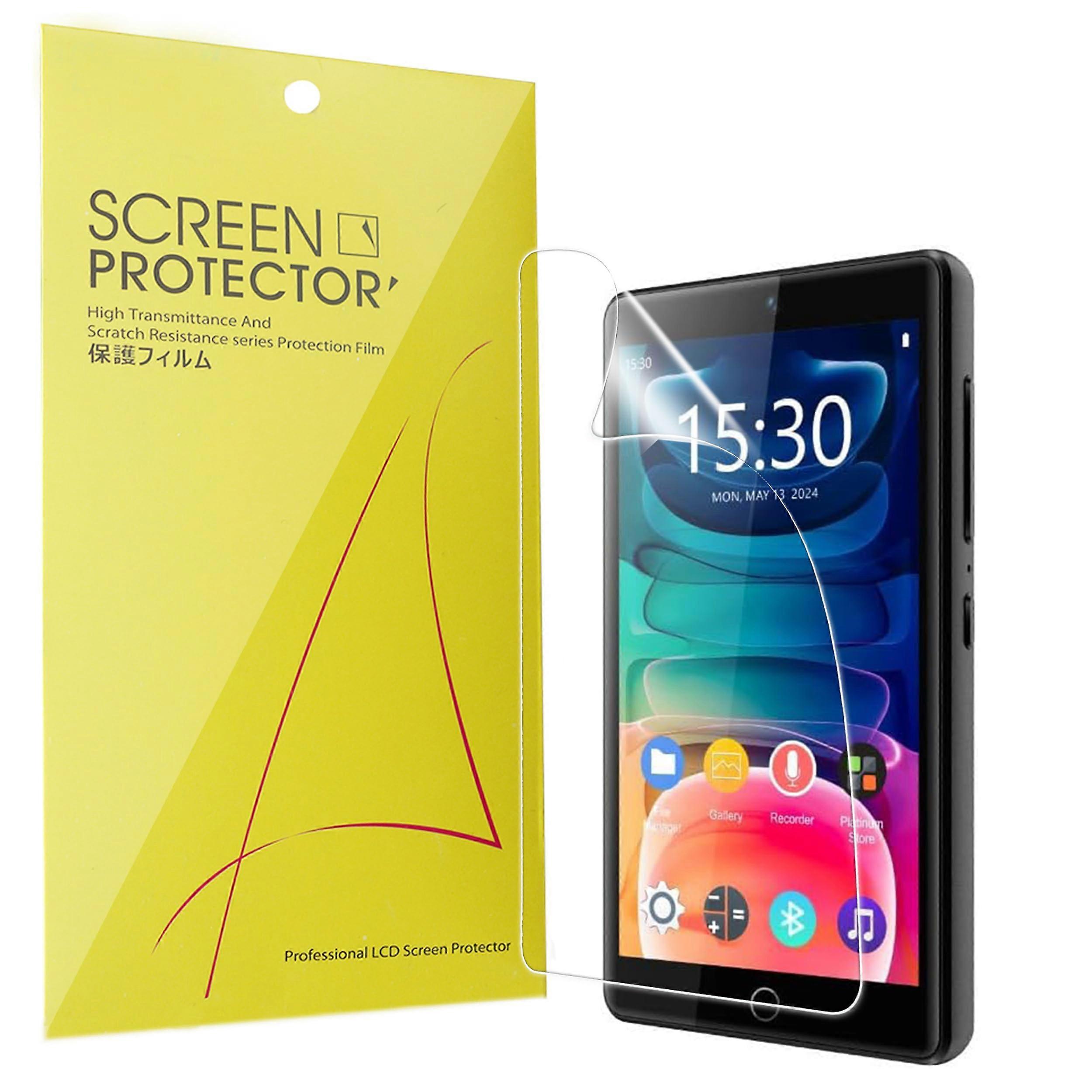 6 Pack Clear Full Coverage TPU Film Bubble Screen Protector for iPlatinum Q6 MP3 Player