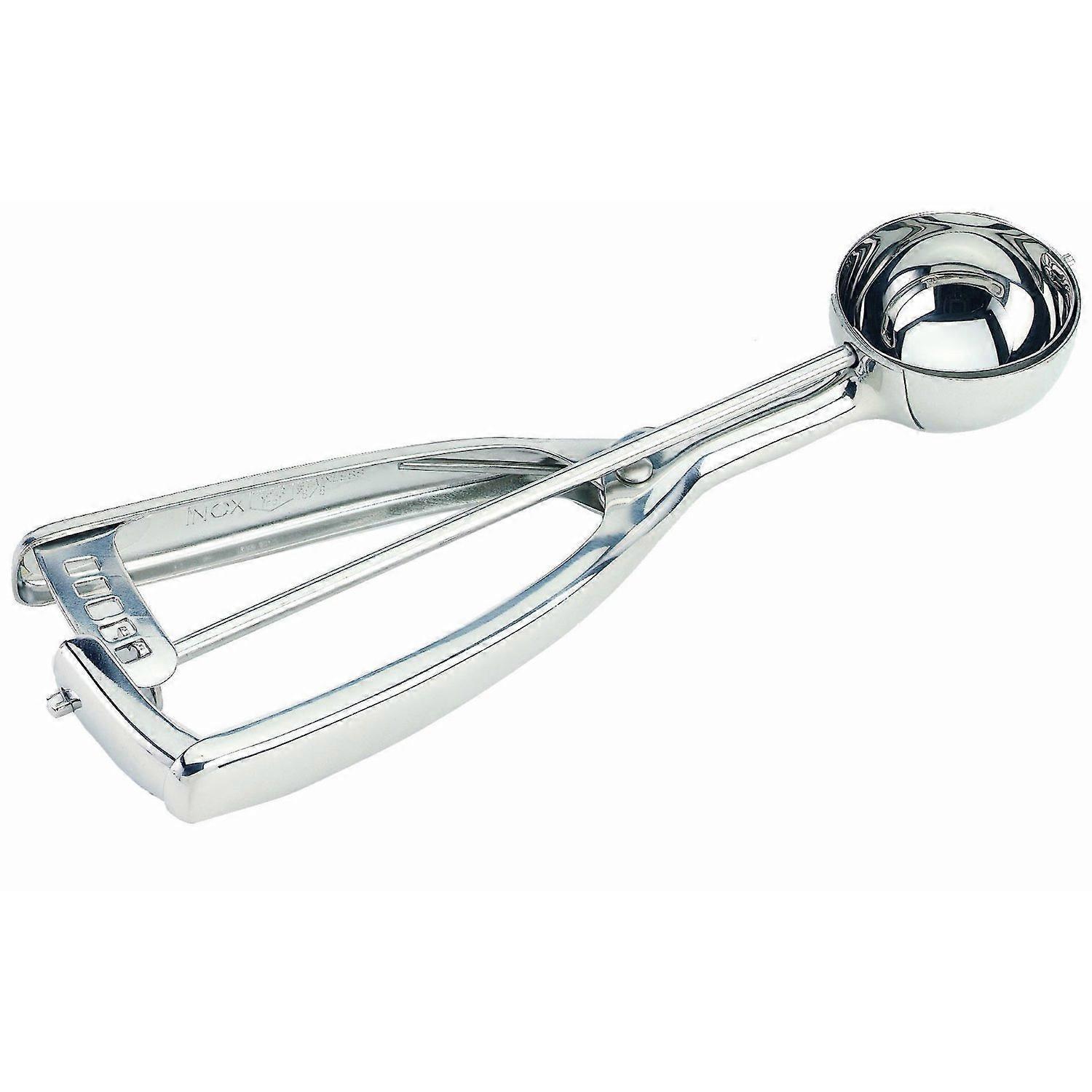 Stainless Steel Portion Scoop 0.9 oz Ergonomic Grip for Precise Portion Control and Easy Clean