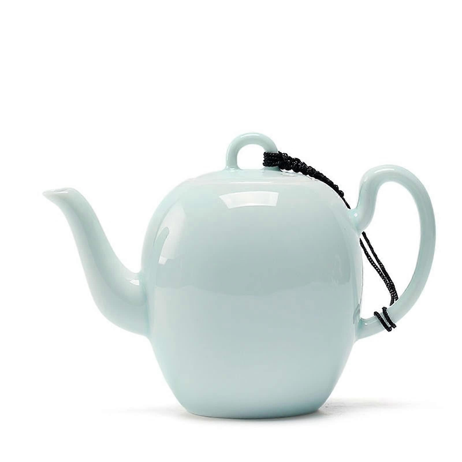 Ceramic Teapot with Stainless Steel Infuser, Large Handcrafted Design for Loose Leaf Tea Brewing