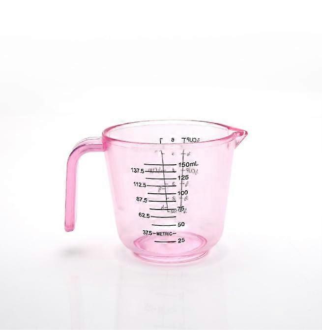 Plastic Measuring Cup 150ml Clear Graduated Jug with Handle and Spout for Baking and Cooking