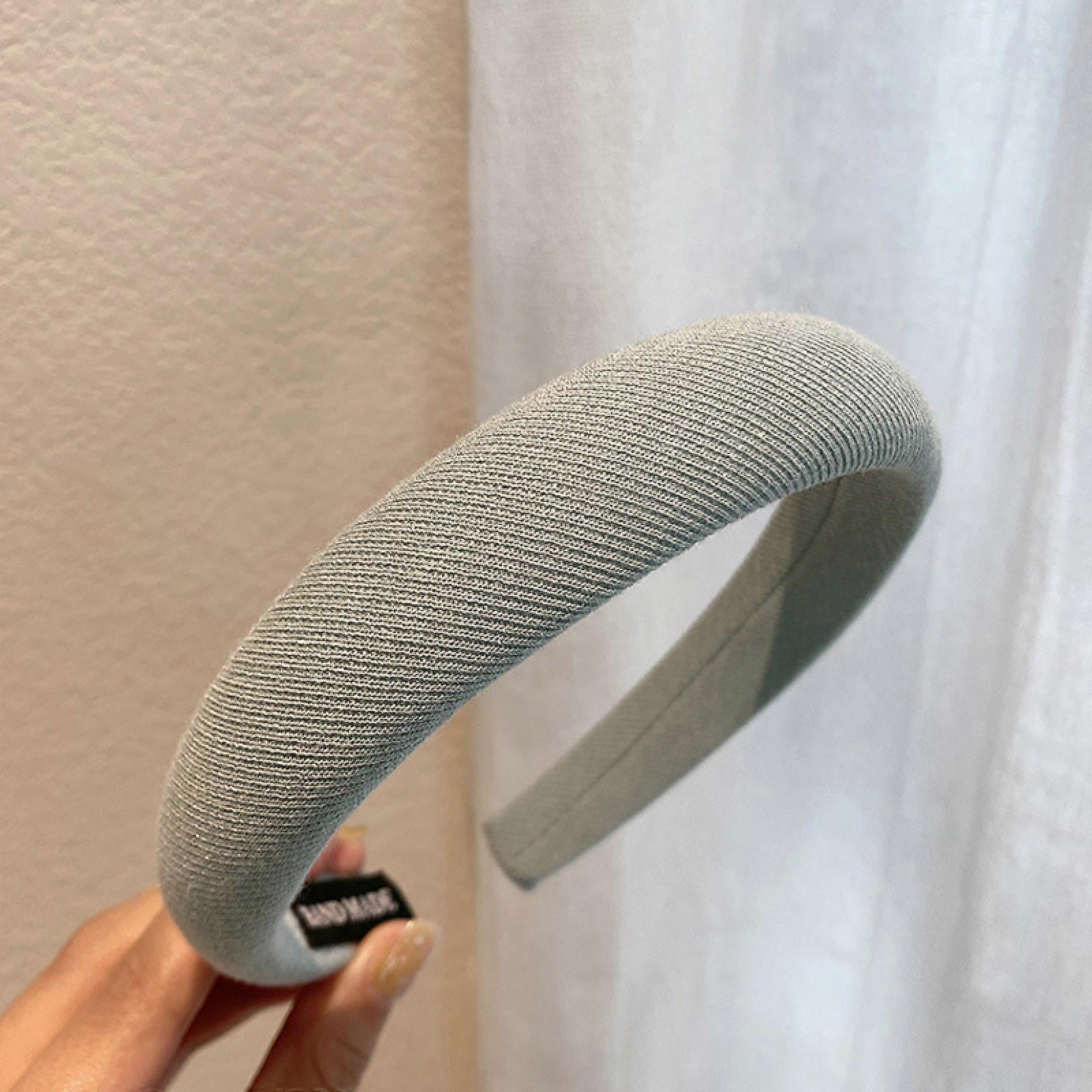 Wide Headband for Women with Soft Sponge Padding, Solid Color Fabric, Lightweight and Comfortable