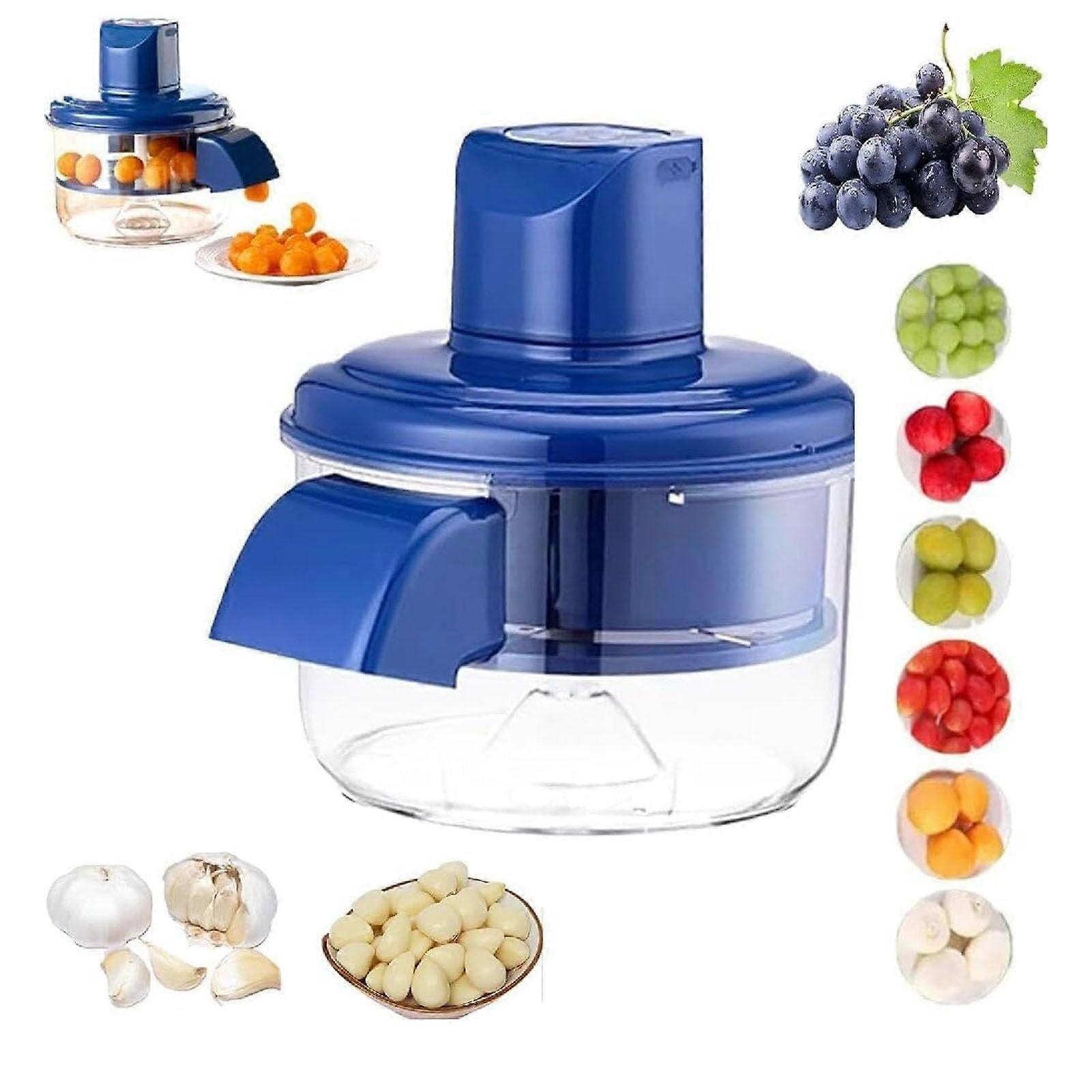 Electric Fruit Peeler with Precision Rotating Blade, Fast Grape and Cherry Tomato Peeling, Rechargeable Wireless Use