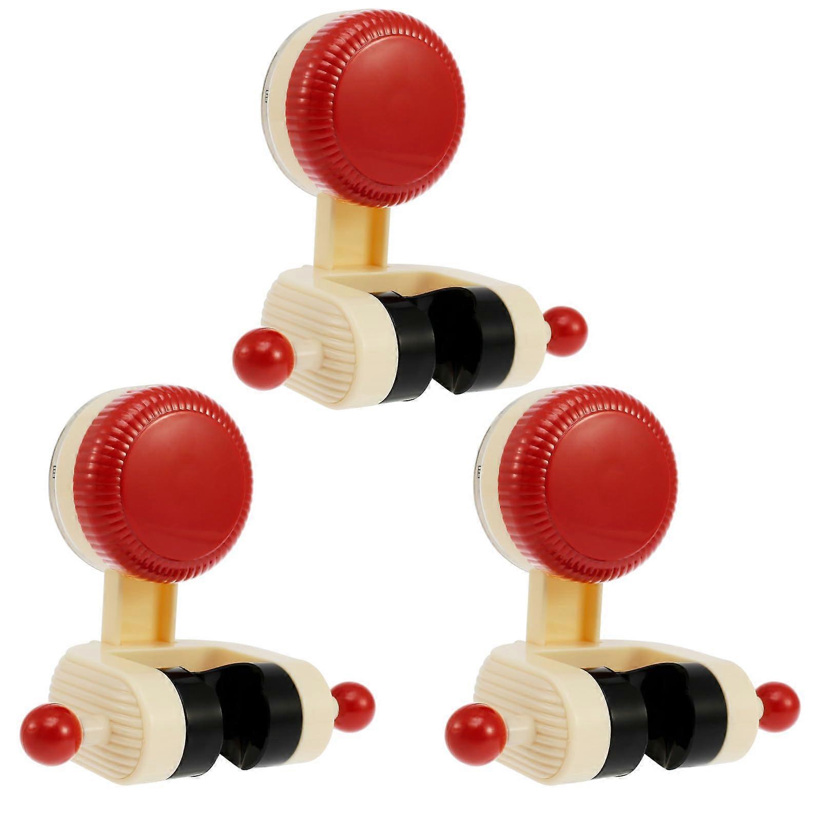 3 Pcs Adjustable Suction Cup Shower Head Holder with Strong Grip for Bathroom Wall Mount (Red)