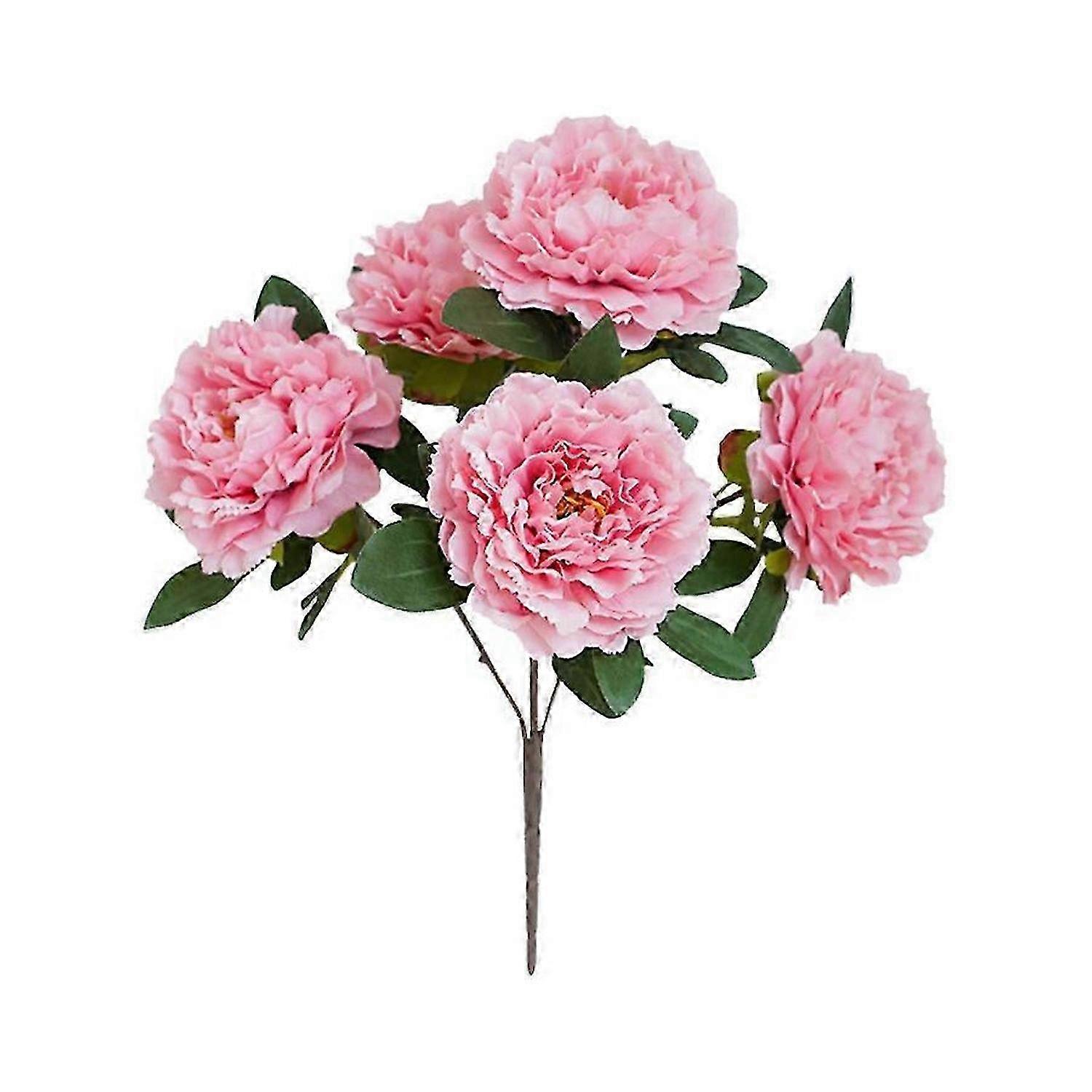 Five artificial peony flower branches, versatile in use, Deep pink
