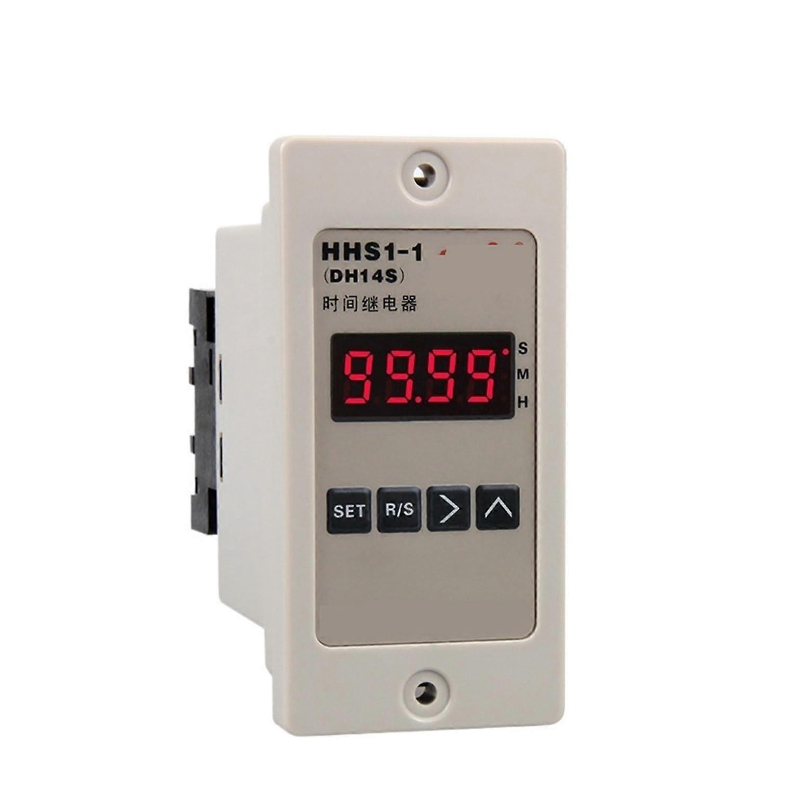 Digital Time Relay AC220V Delay Switch with Display Power Failure Memory Programmable Cycle Timer