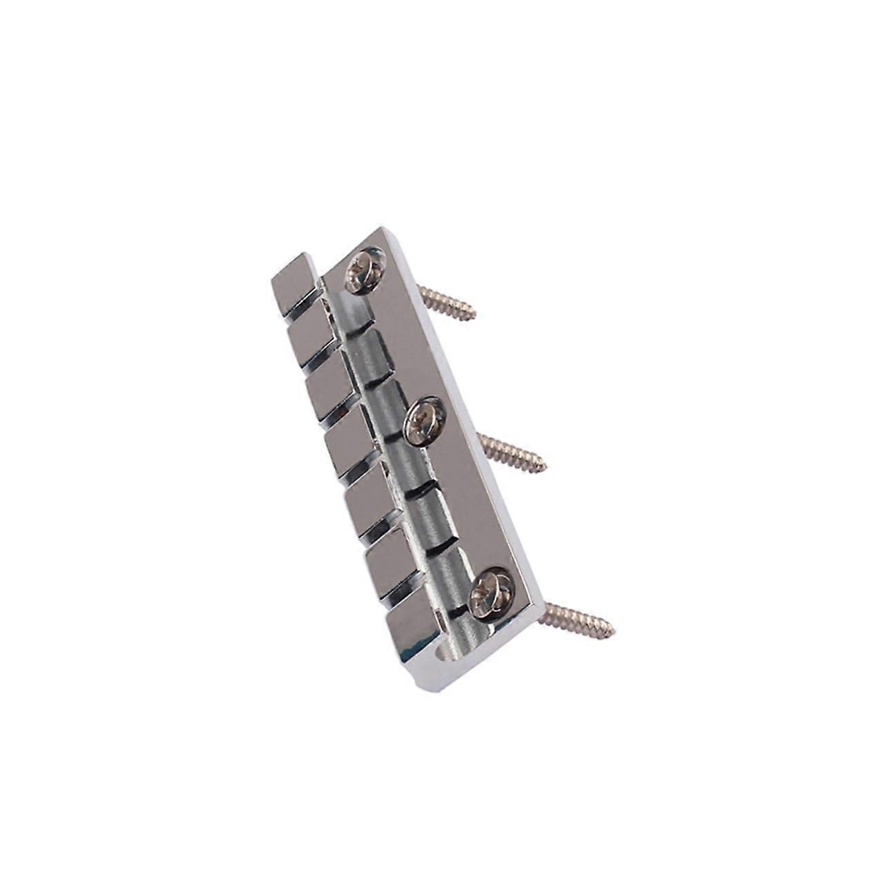 Bass Guitar Bridge with Saddle for Stable String Seating and Precise Intonation, Metal Replacement