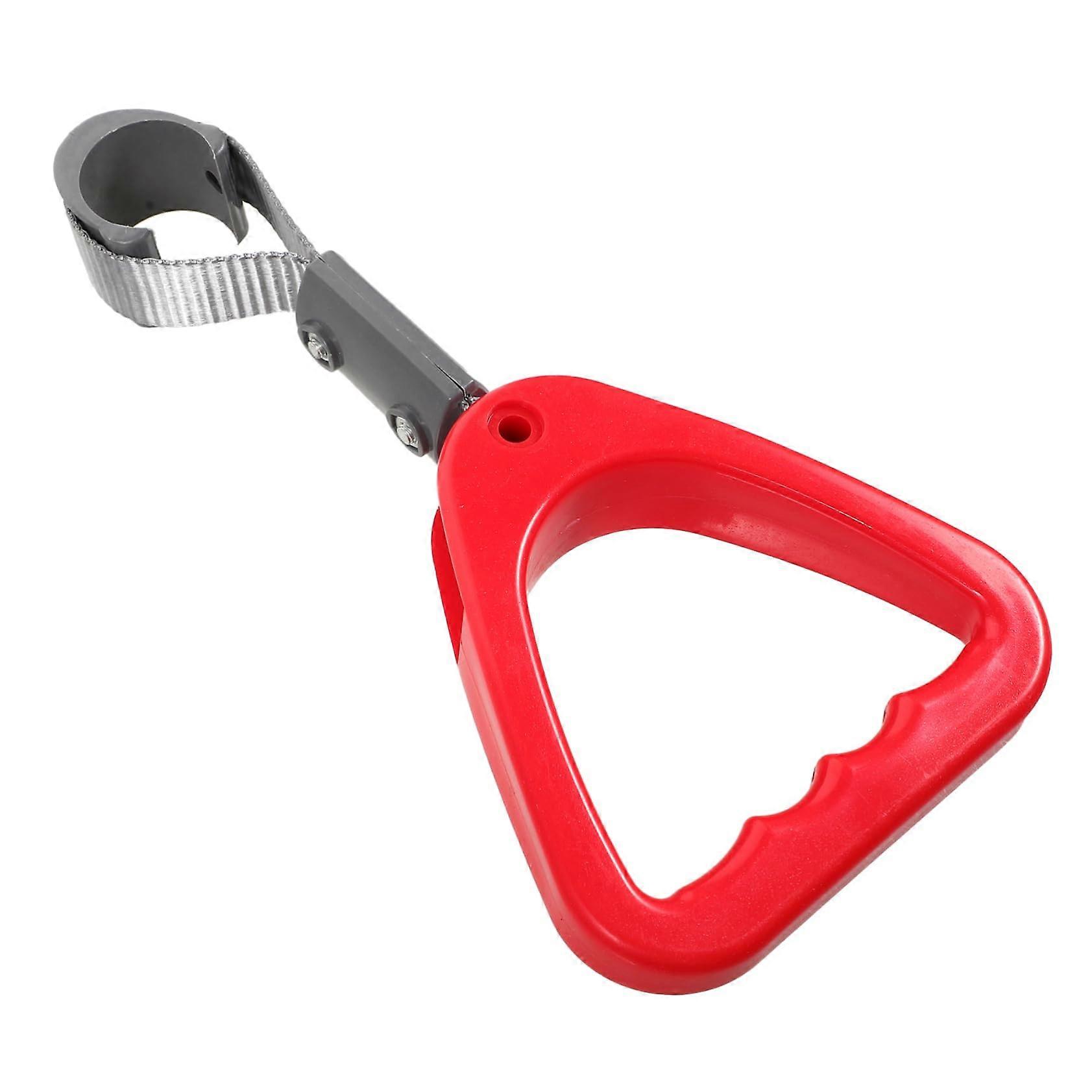 Car Handle Grip and Bus Handle Ring Easy Install Comfortable Grip Durable Red Design