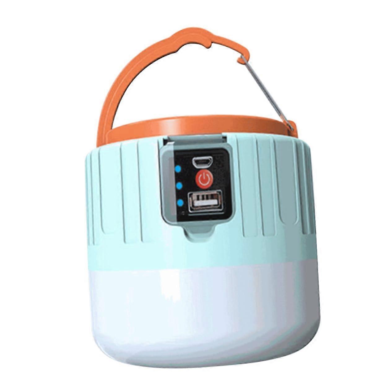 Portable Camping Lantern Solar Powered Waterproof LED Tent Light Rechargeable for Hiking