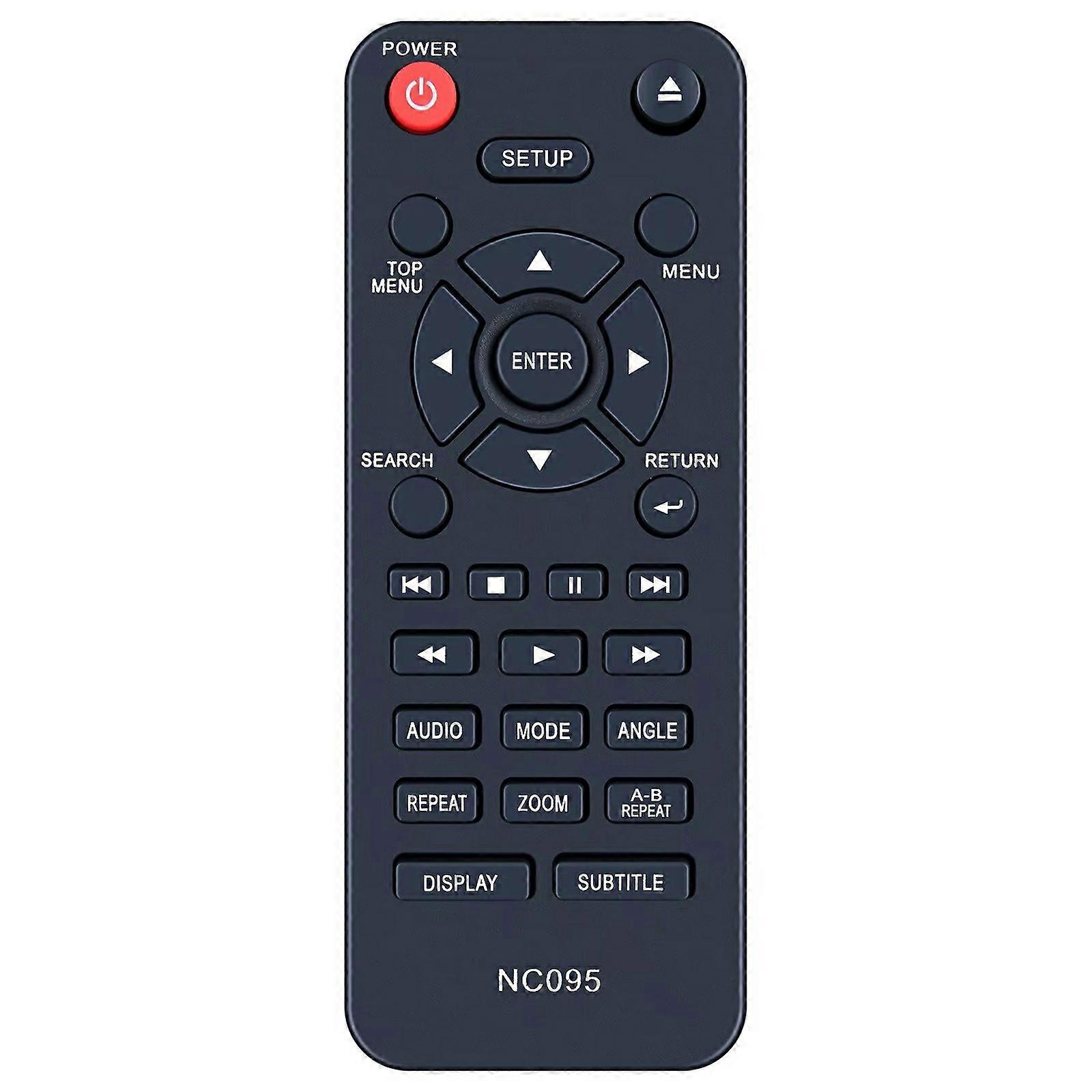 NC095 For Sanyo DVD Player Battery Powered Remote Control 10m Range Infrared Replacement Controller