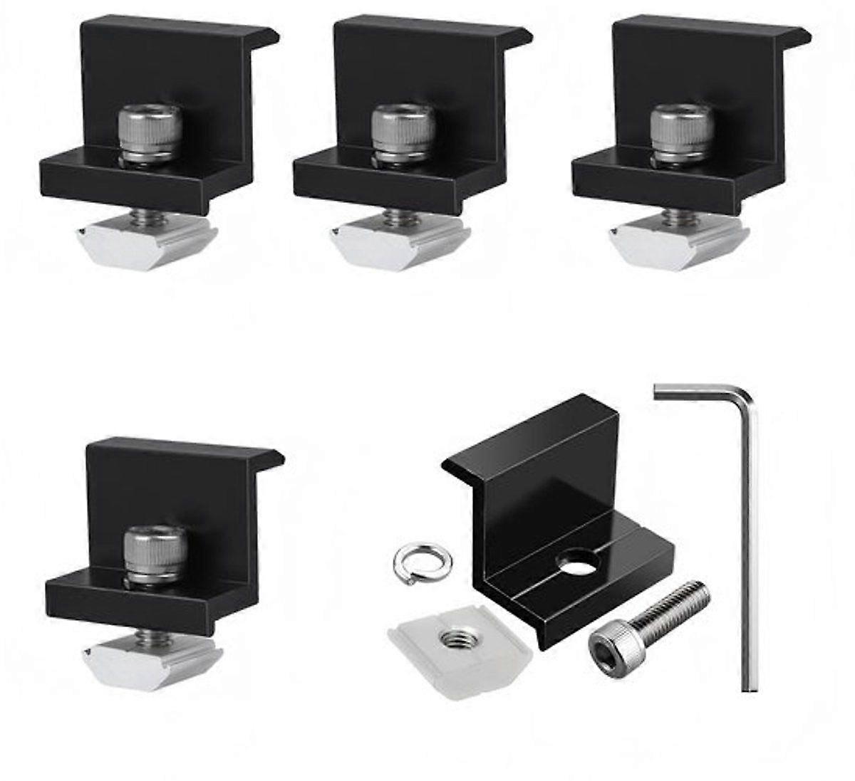 4-piece key type solar panel mounting bracket set - For RV roof mounting