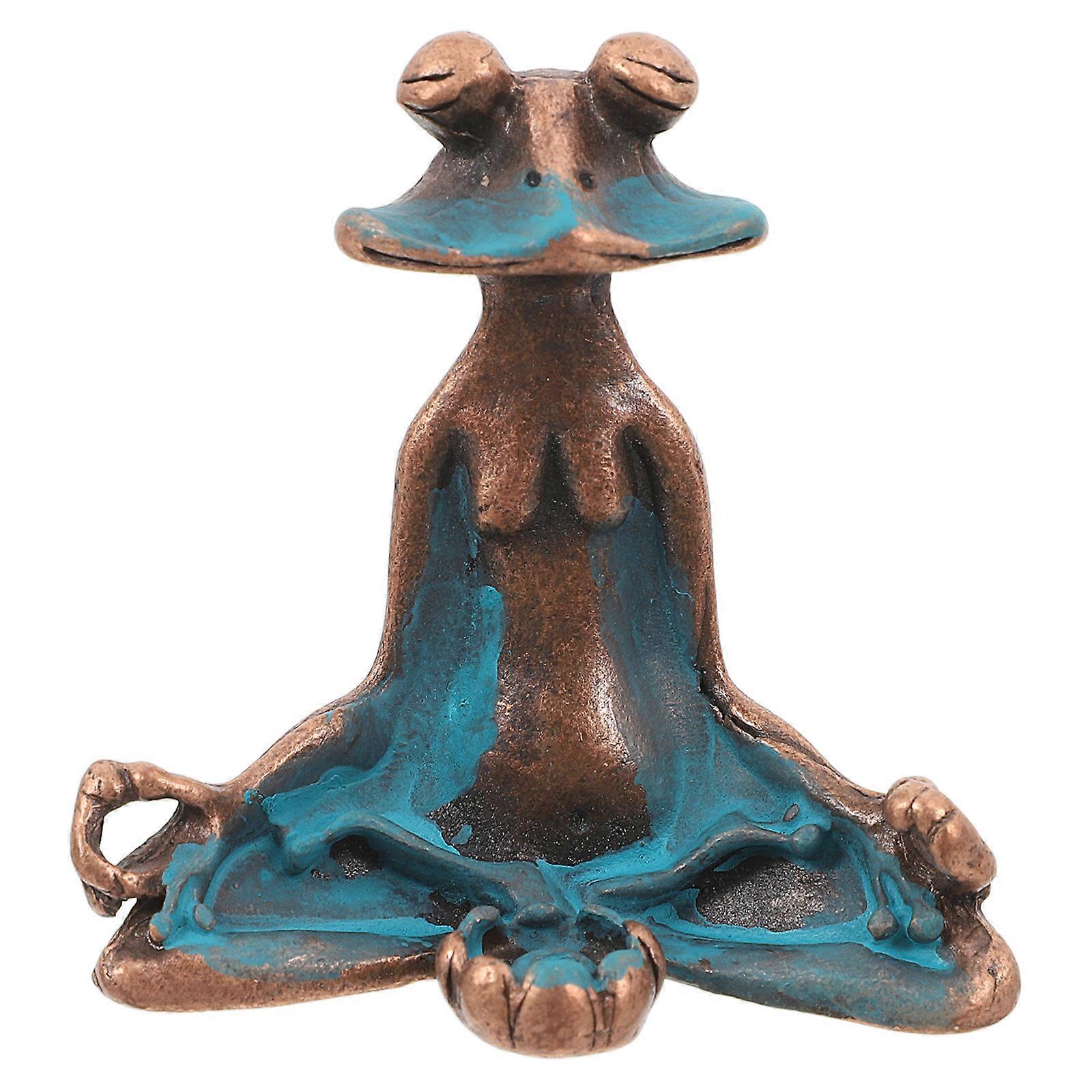 Frog Incense Holder Copper Statue for Aromatherapy with