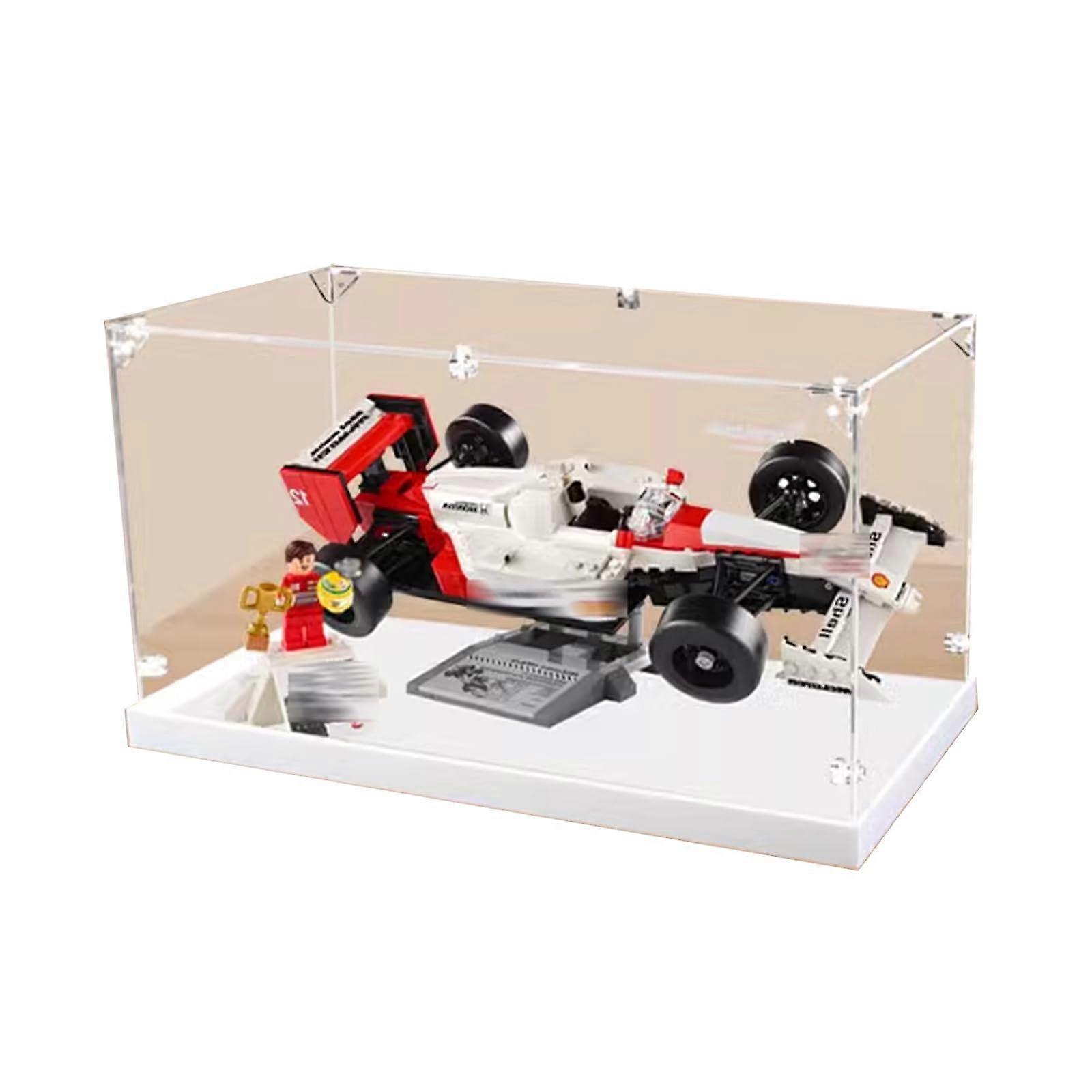 Acrylic Dustproof Display Case for  10330 Racing Model, Clear Durable Panels, Easy Assembly