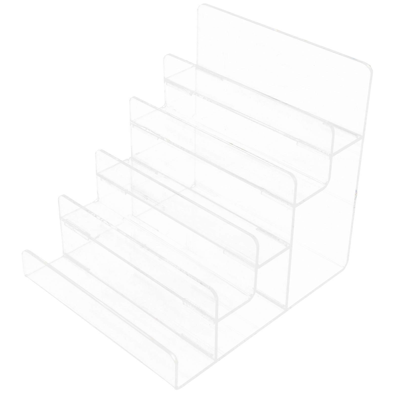 Acrylic Ladder Shape Wallet Display Bracket for Display with Transparent Rack