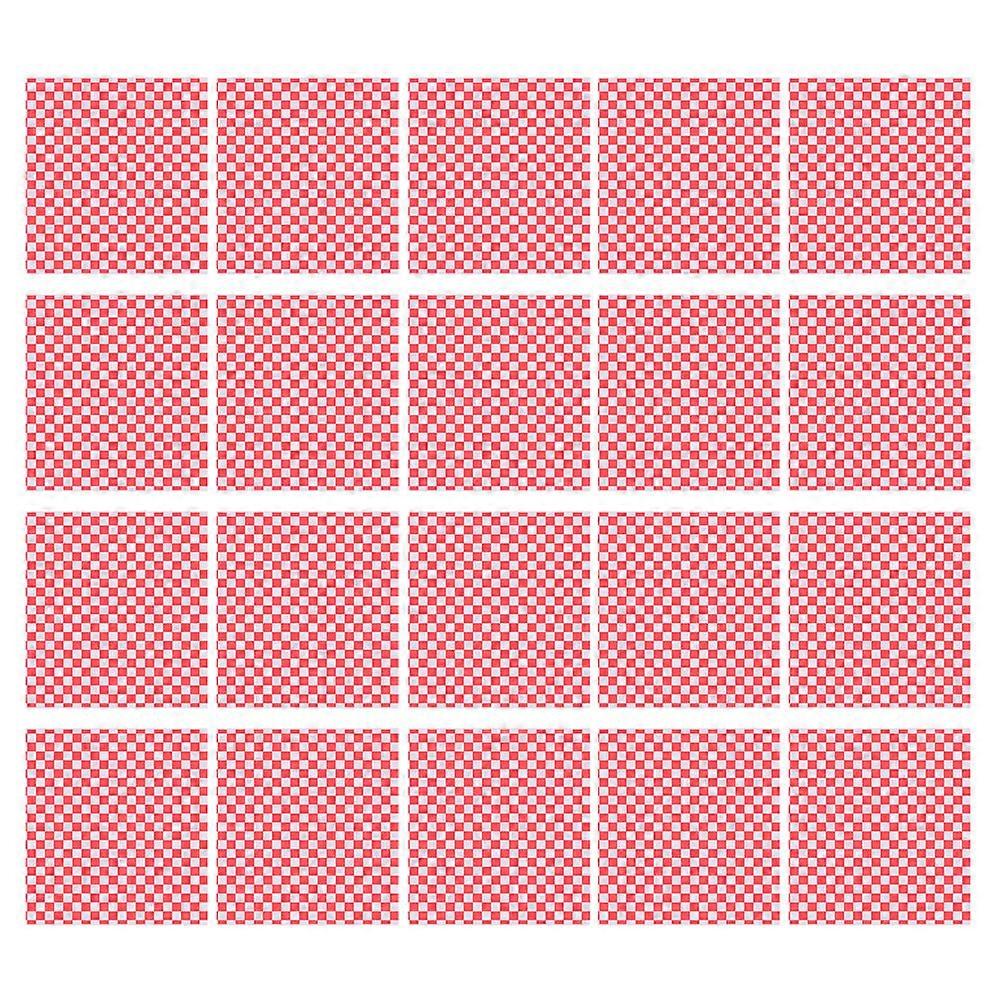 Food Wrapping Paper Checked Wrapping Paper for 400Pcs Pack