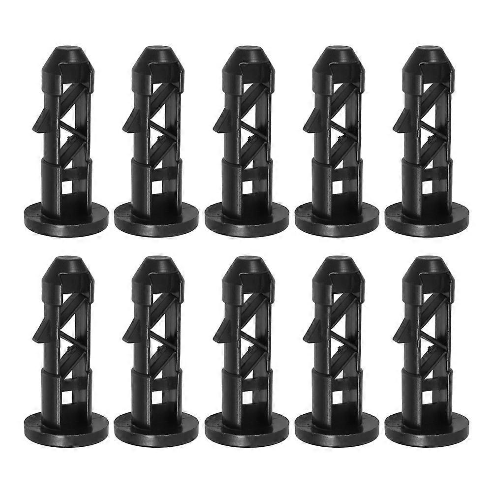 Wheelie Bin Lid Hinge Pins for Trash Can Replacement 50Pcs Black Plastic