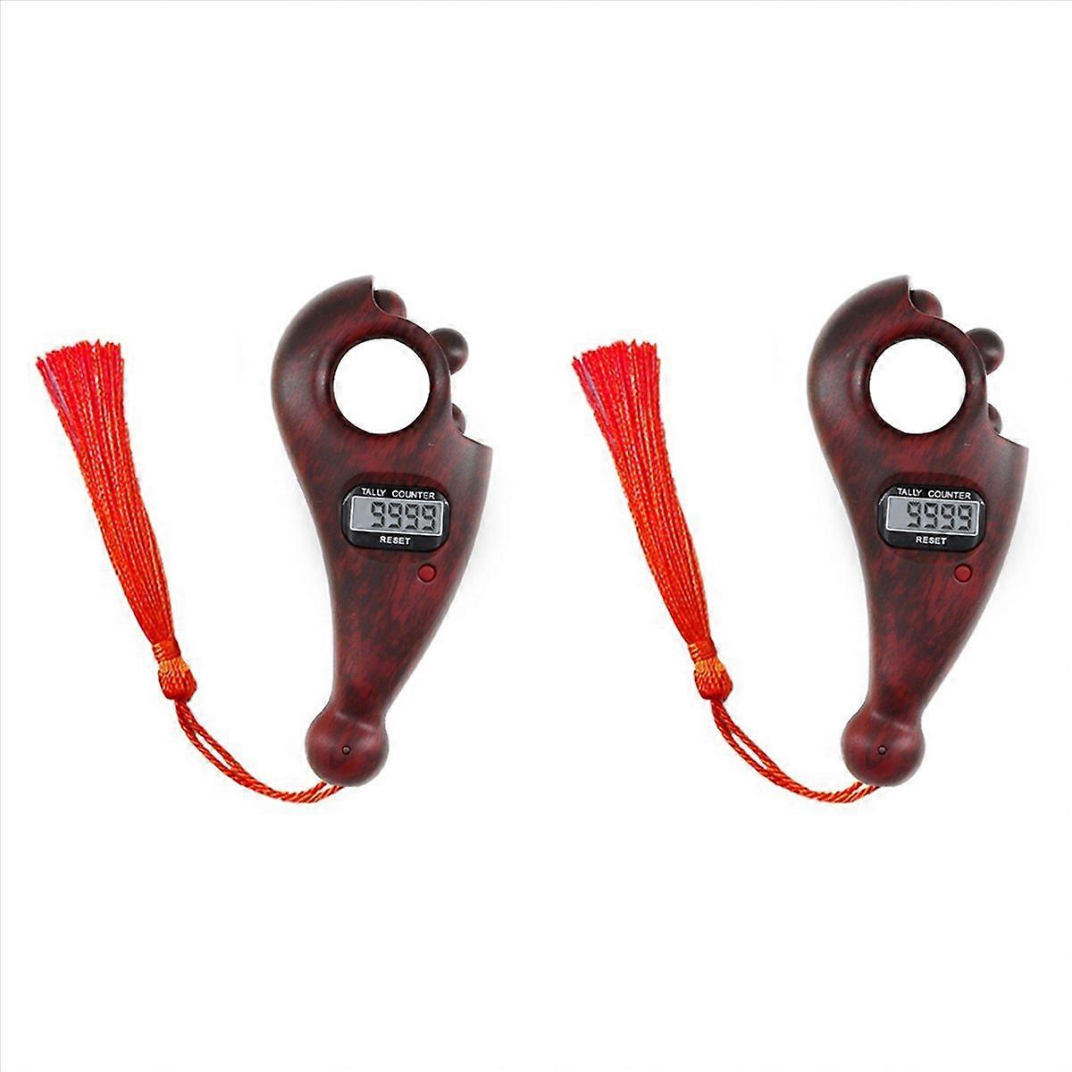 Rotating Prayer Beads With Led Digital Counter Portable Finger A