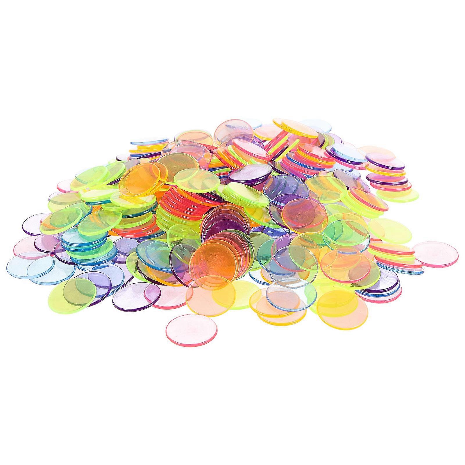 Chips Plastic Counting Chips for Playing Use 300Pcs Assorted