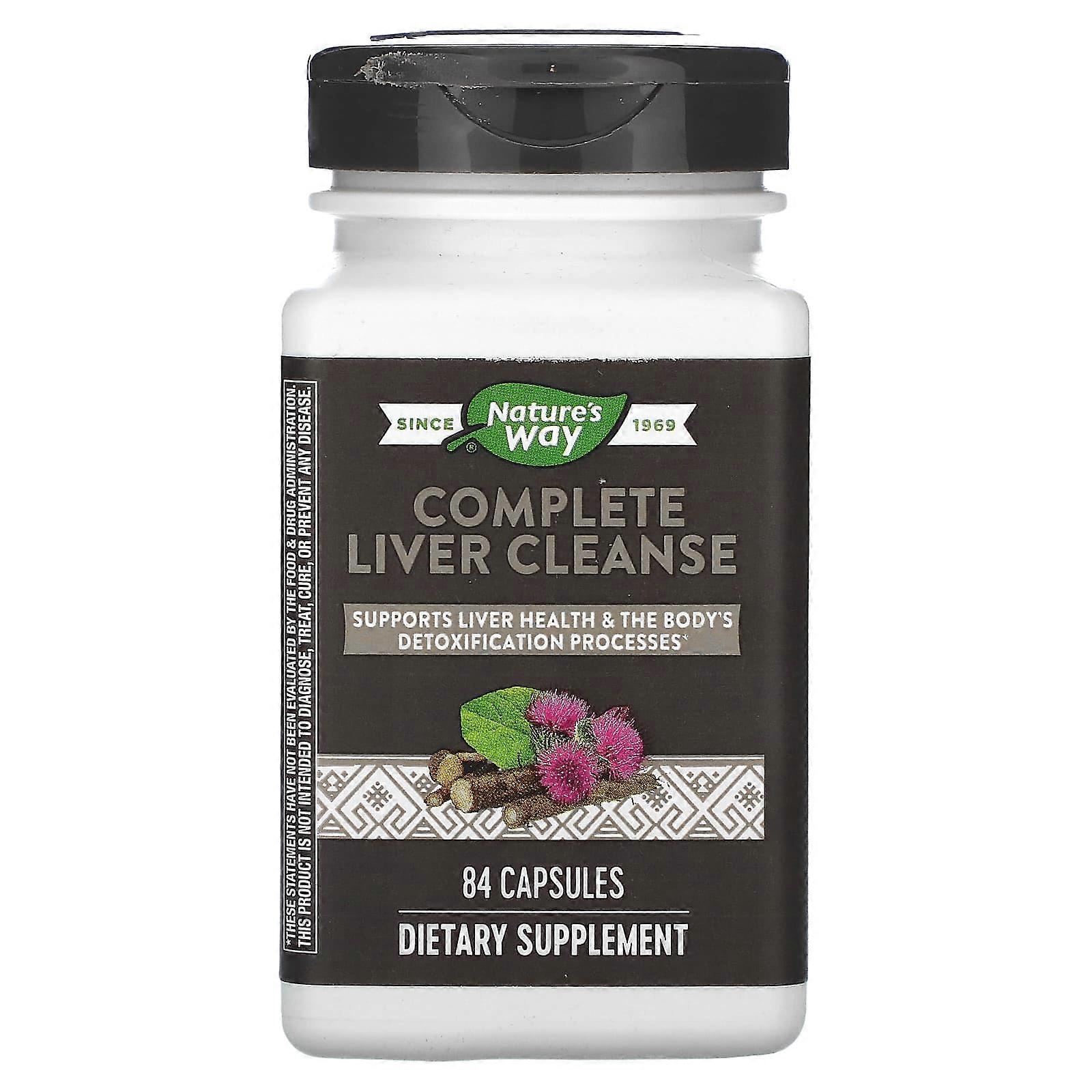 Nature's Way, Limpieza Hepática Completa, 84 Cápsulas