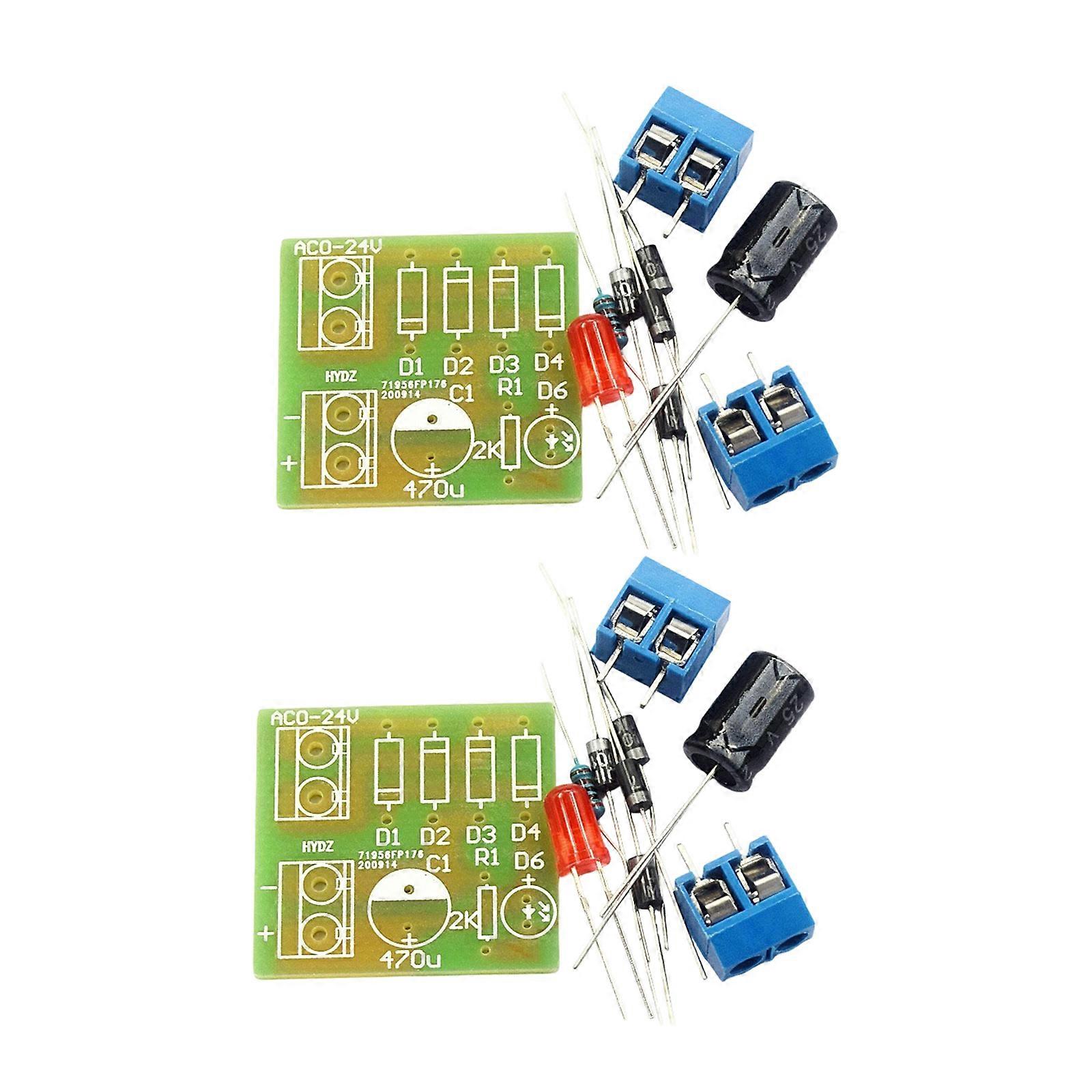 IN4007 Power 12V Bridge Rectifier Circuit Board For LED Lighting And DIY Projects Electronic Learning For Beginners Multicolor