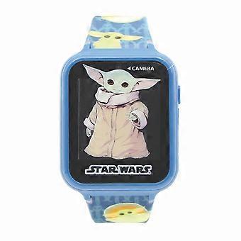 Star Wars Grogu The Child Interactive Kids Smart Watch with Blue Band