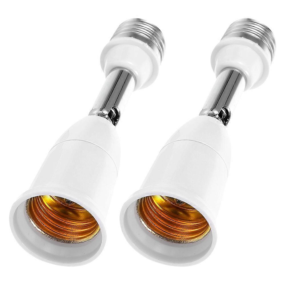 Adjustable E27 Socket Extender for Light Fixture with 2Pcs Lamp Adapter