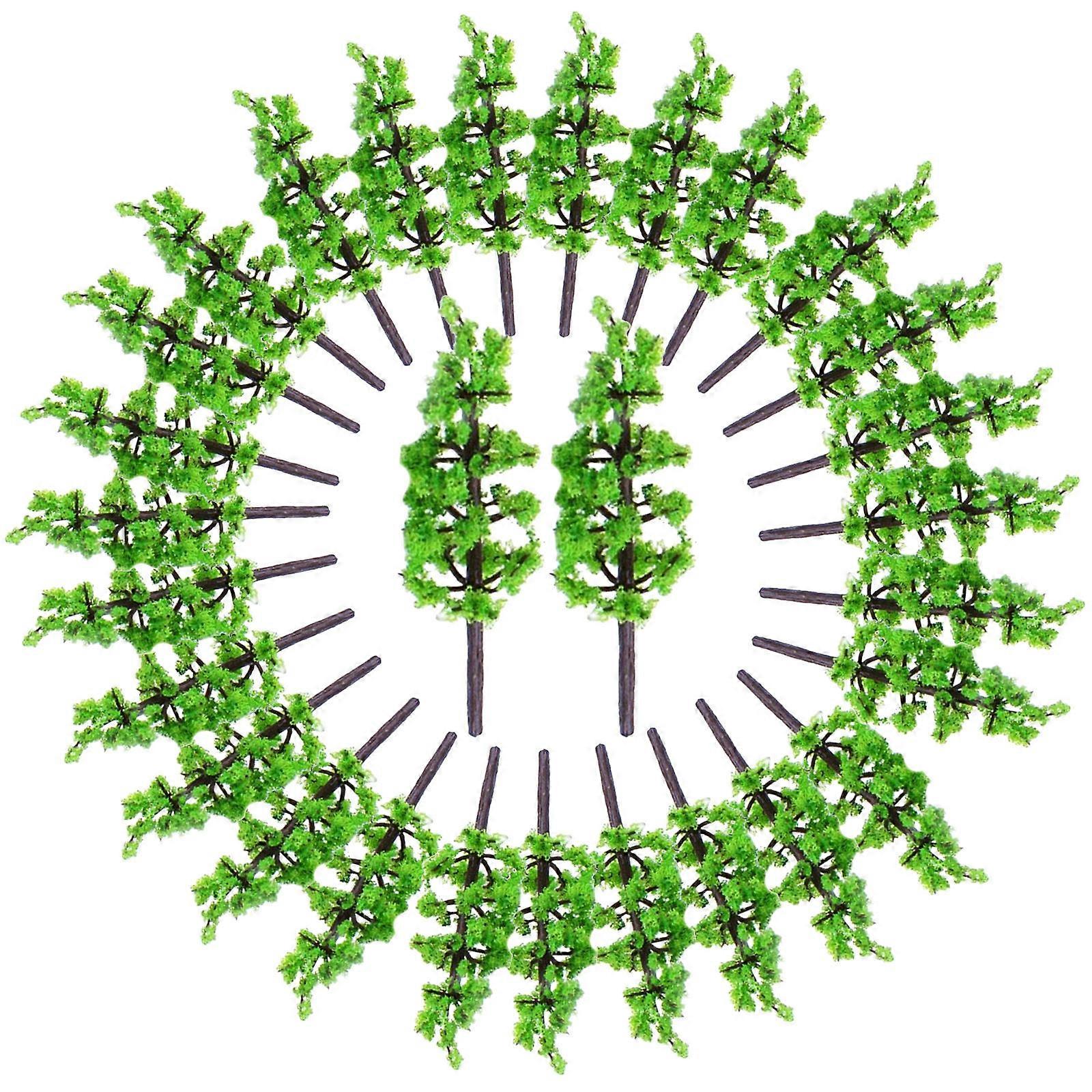 Green Model Tree Fir Tree Trunks for Architectural Model 100Pcs Set