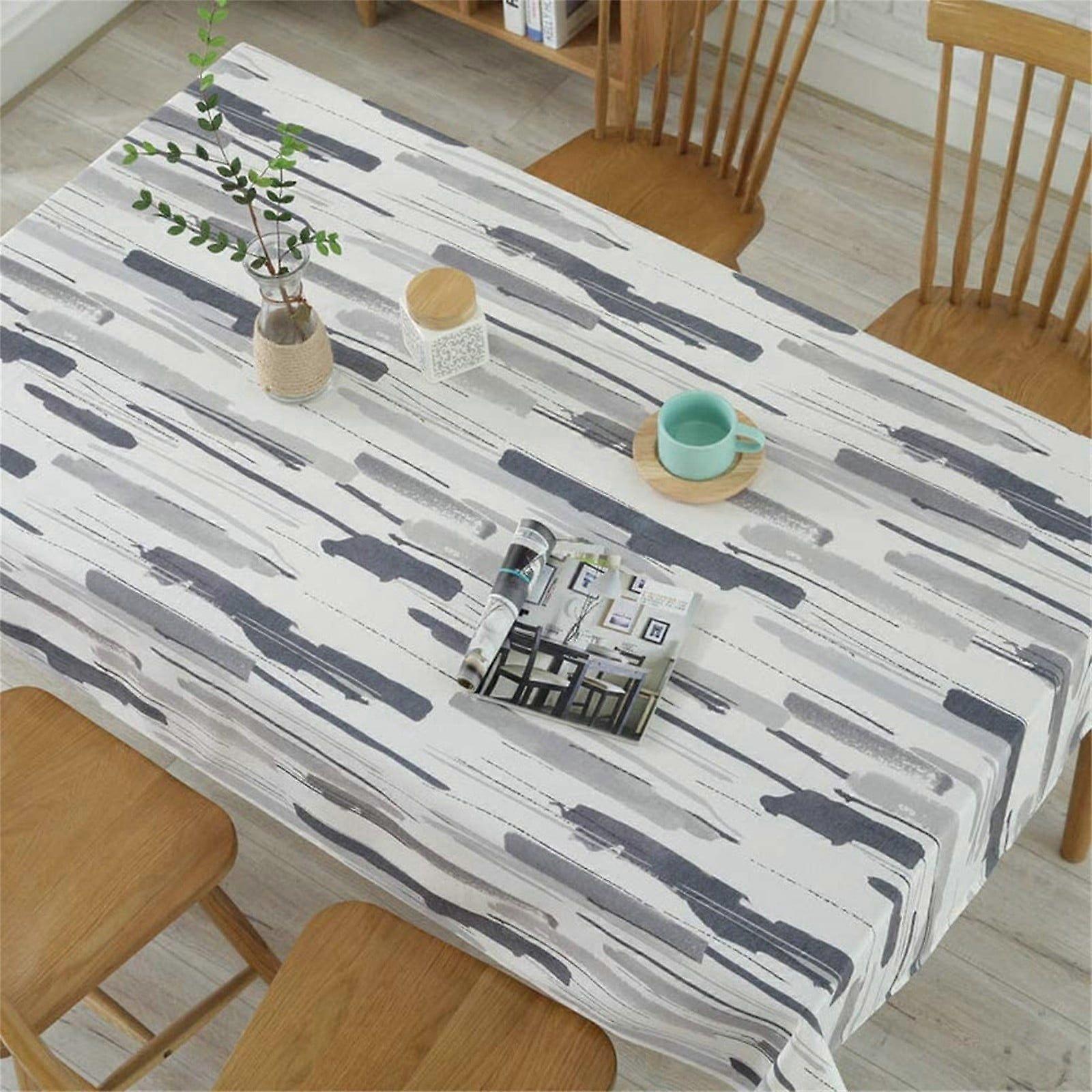 Home Decor Rectangular Tablecloth, Square / Rectangular Graffiti Tablecloth Washable and A