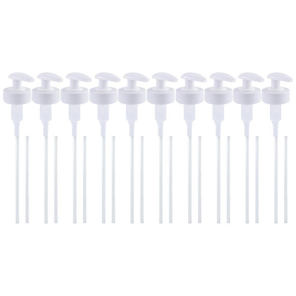 Plastic Oyster Sauce Bottle Nozzle Press Pump Replacement for Kitchen 10Sets