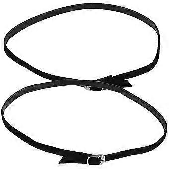 Anti Drop Strap For High Heels Detachable Shoe Accessories Design Black 60.00X0.75X0.20CM Adjustable 1 Pair