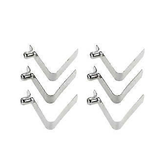 2026 6pcs Kayak Paddle Spring Clips Tent Pole Clips Push Button Spring Snap Clip Locking Tube Pin