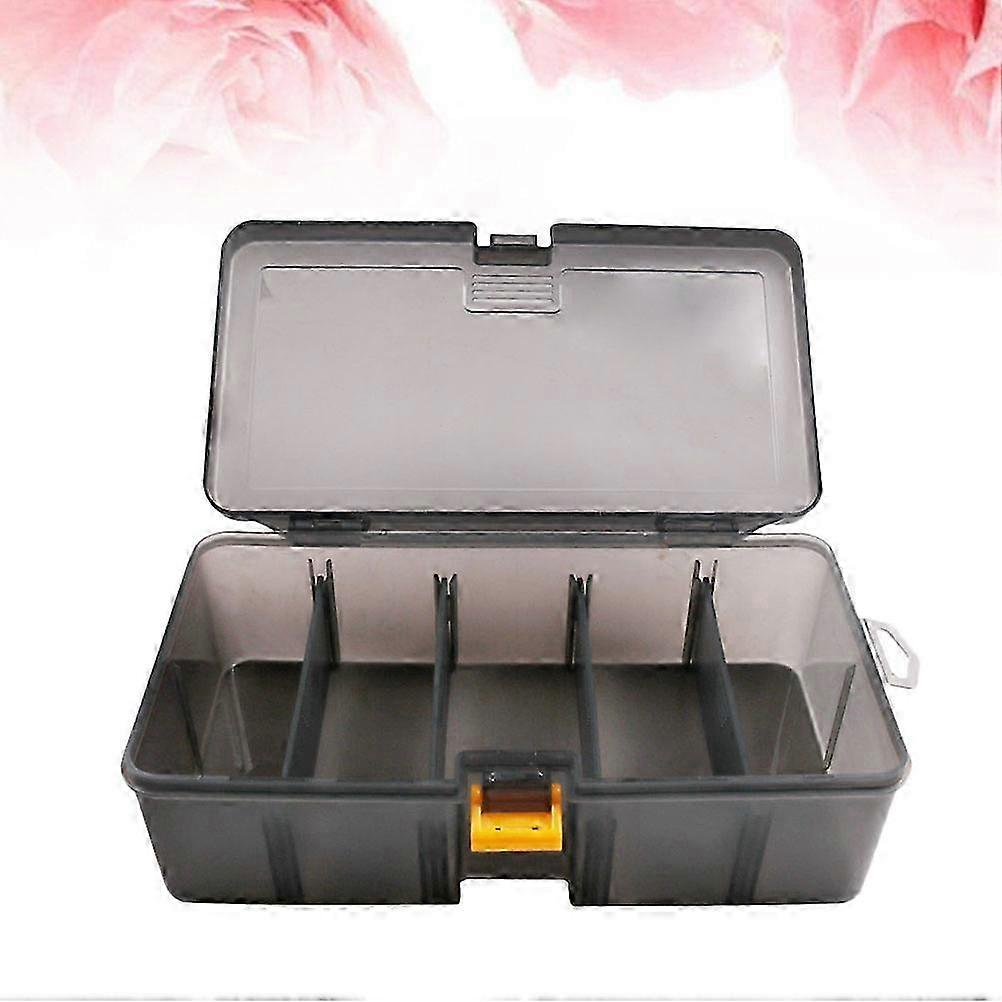 Fishing Tackle Box Portable Bait Storage Box Translucent Rectangular Shape for Fishing Use 1Pack