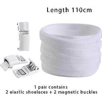 Schnürsenkel, Magnetverschluss-Schnürsenkel ohne Binden, Flache Schnürsenkel für Sportschuhe, Elastische Schnürsenkel, Flache Schnürsenkel, Sneaker-Schnürsenkel mit Metallverschluss