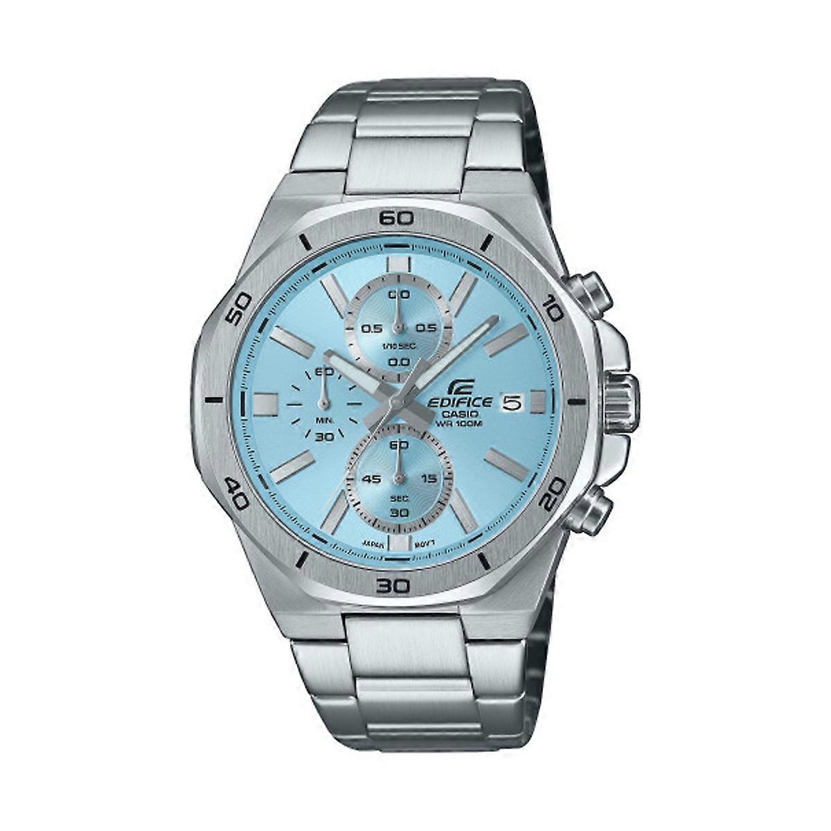 CASIO EDIFICE OCTAGONAL CHRONOGRAPH - LIGHT BLUE