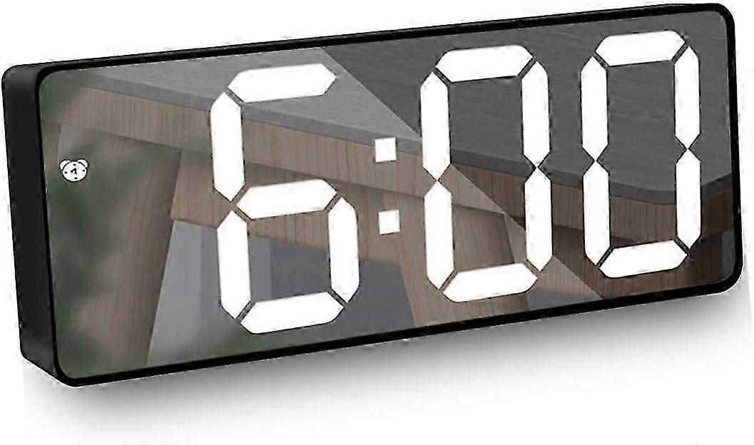 Digital LED Alarm Clock, Brightness Adjustable, Temperature Display