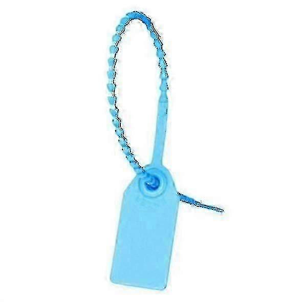 100 Plastic Tamper Evident Seals with Zip Ties for Security & Packaging Use