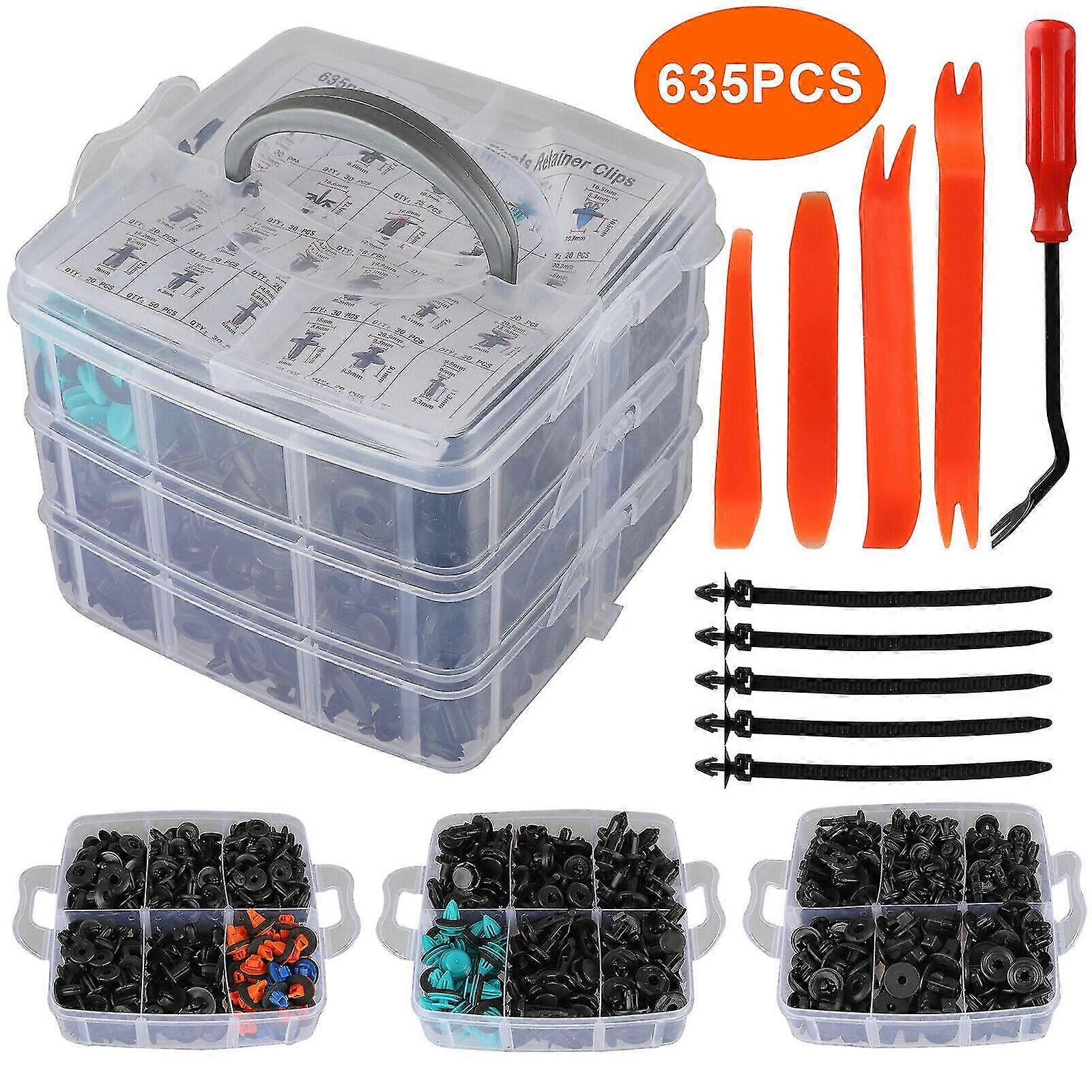 Car Retainer Clips & Plastic Fasteners Kit
